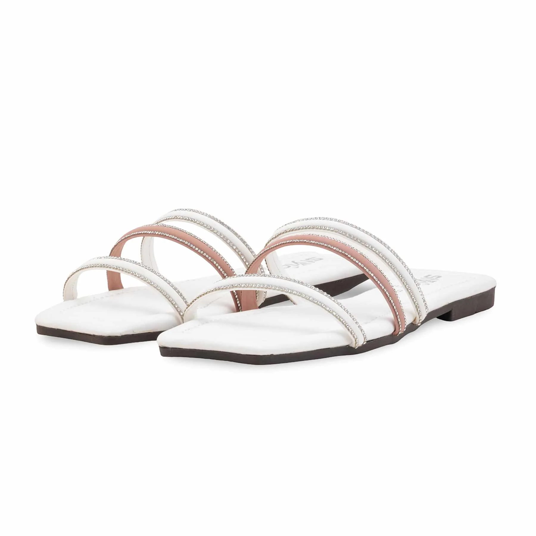 White Casual Slipper CL2288 - Image 3