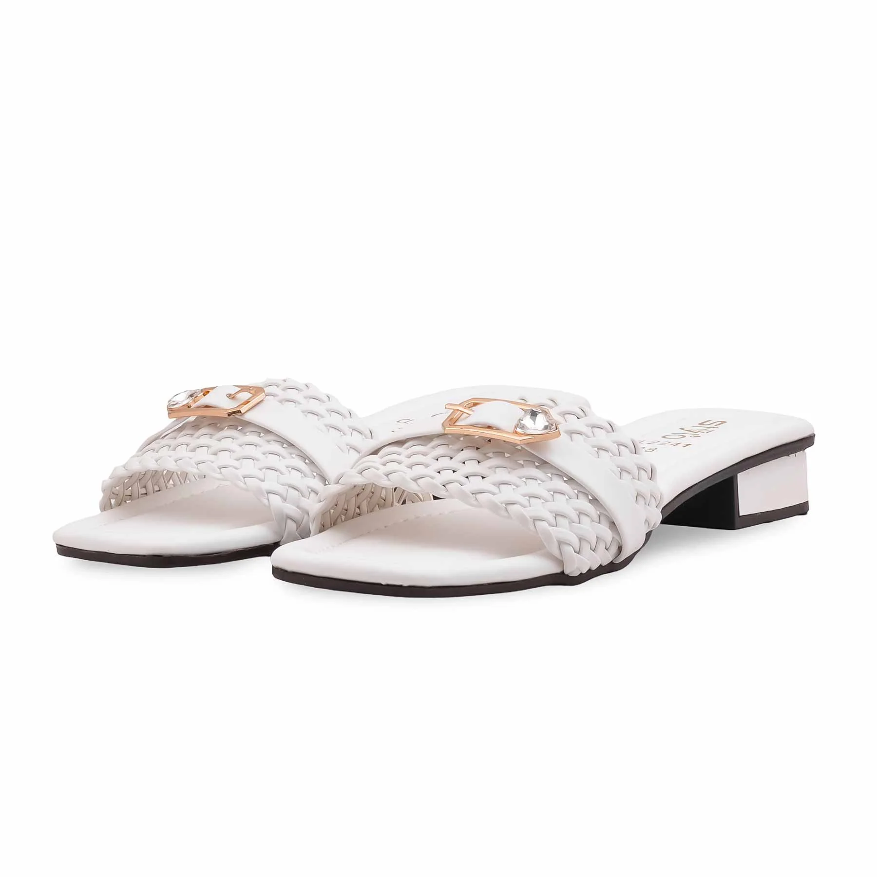 White Casual Slipper For Women CL2241 - Image 3