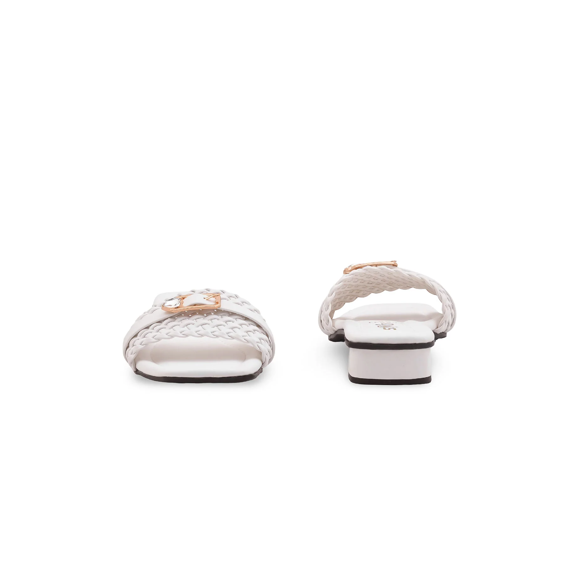 White Casual Slipper For Women CL2241 - Image 4