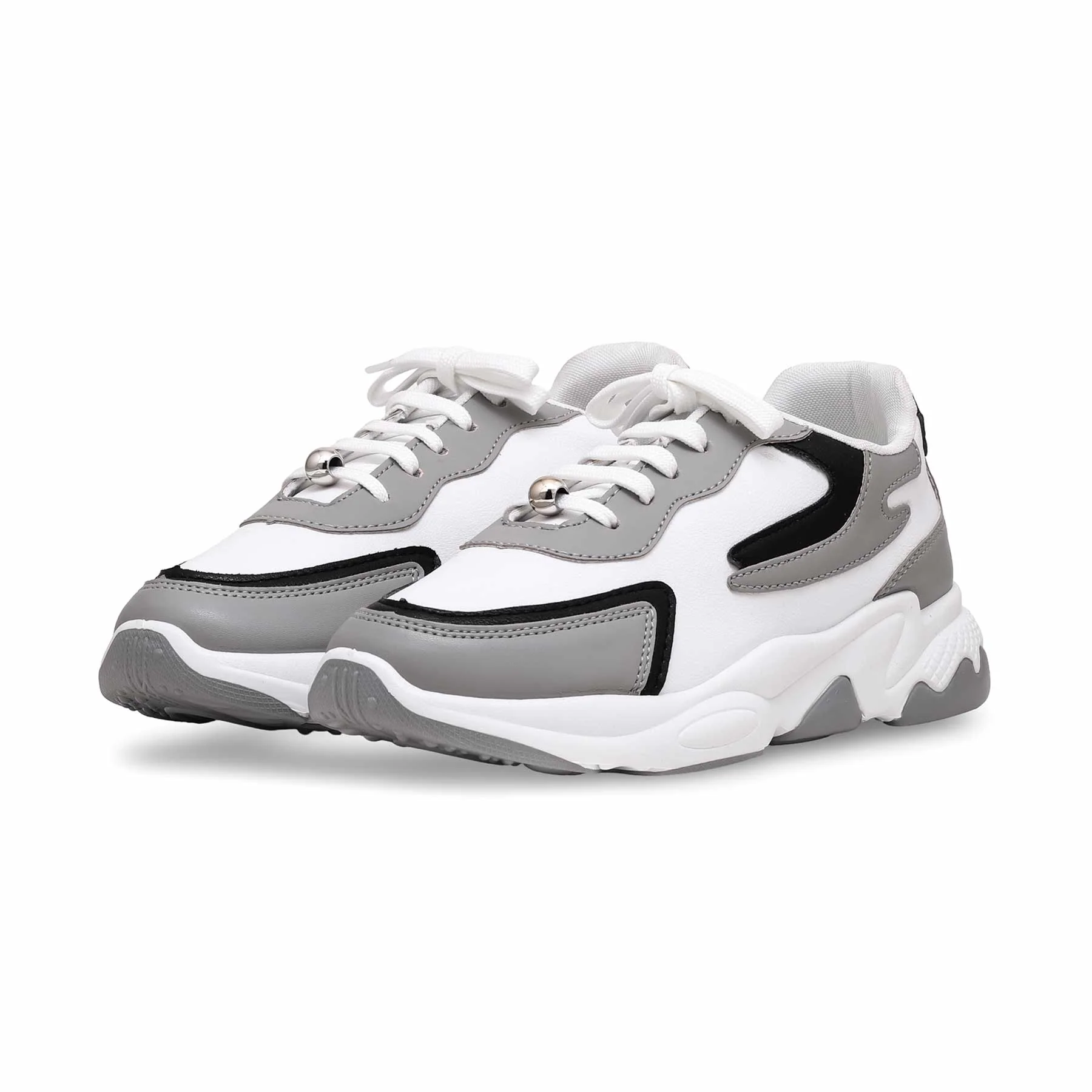 White Casual Sneaker AT7327 - Image 3