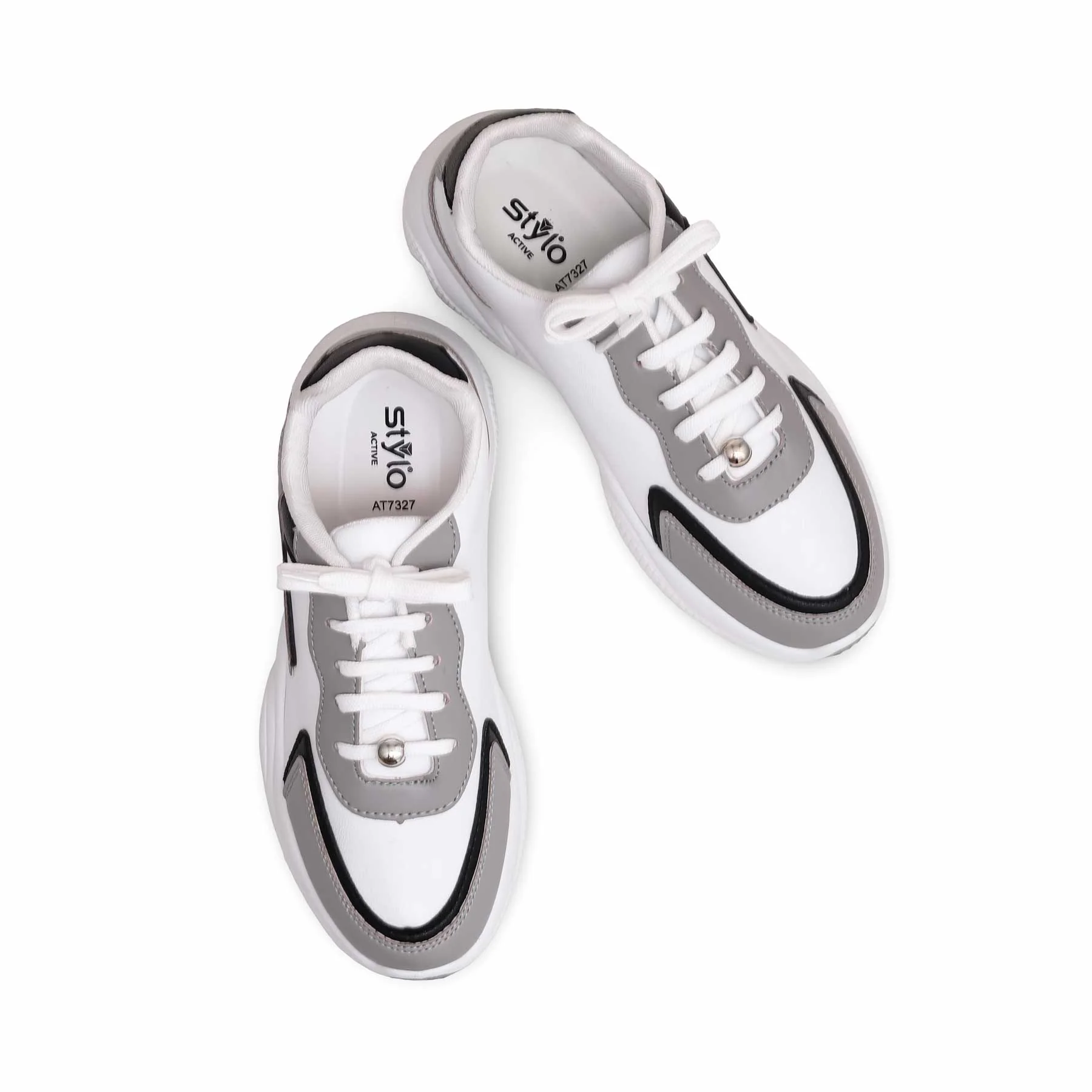 White Casual Sneaker AT7327 - Image 5