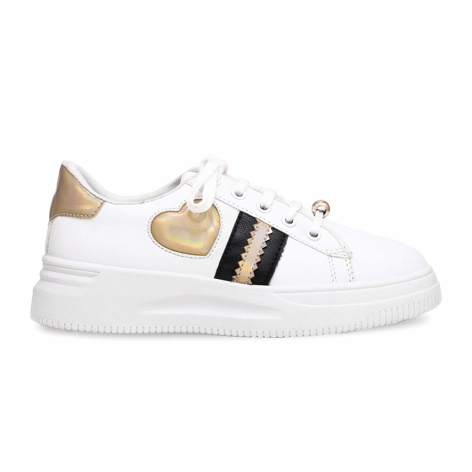 Women's White Casual Sneaker AT7336 - Image 2