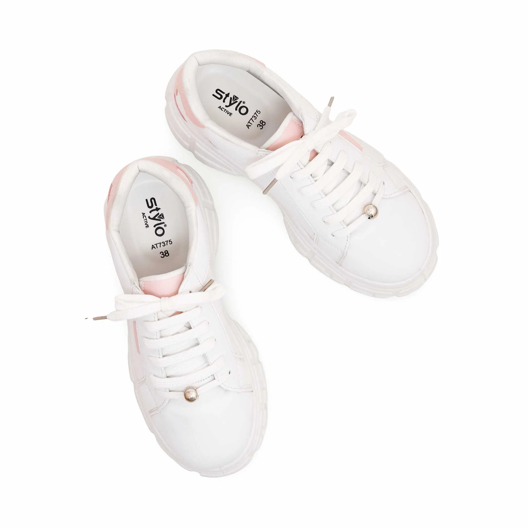 White Casual Sneaker AT7375 - Image 5
