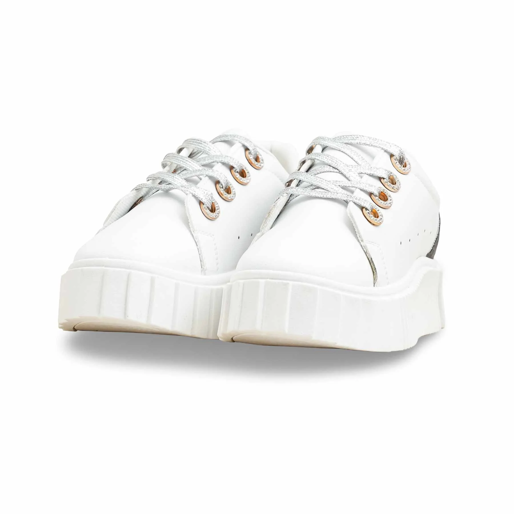 White Casual Sneaker AT7448 - Image 3