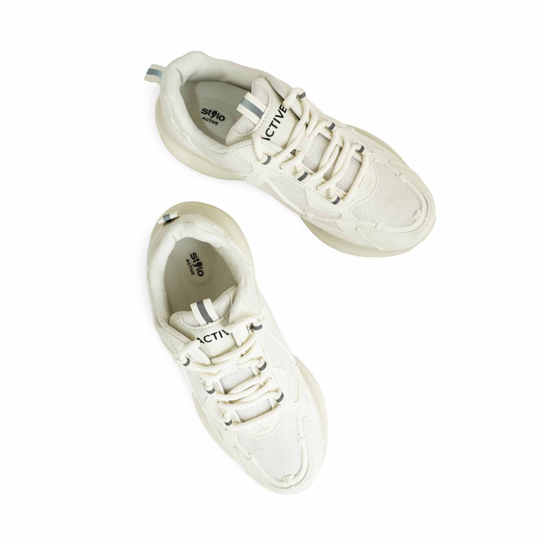 White Casual Sneaker For Ladies AT7350 - Image 5