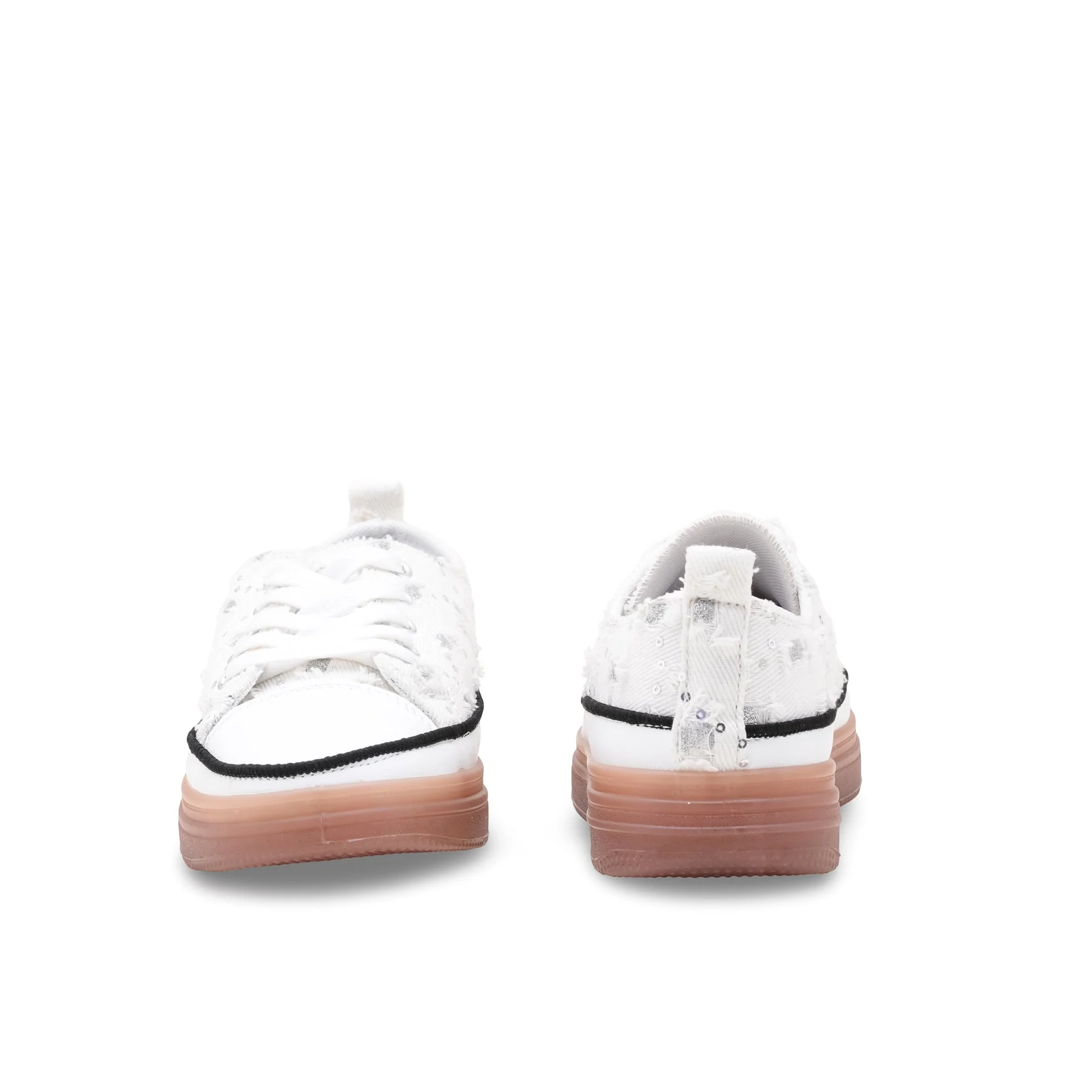White Casual Sneaker For Ladies AT7439 - Image 4