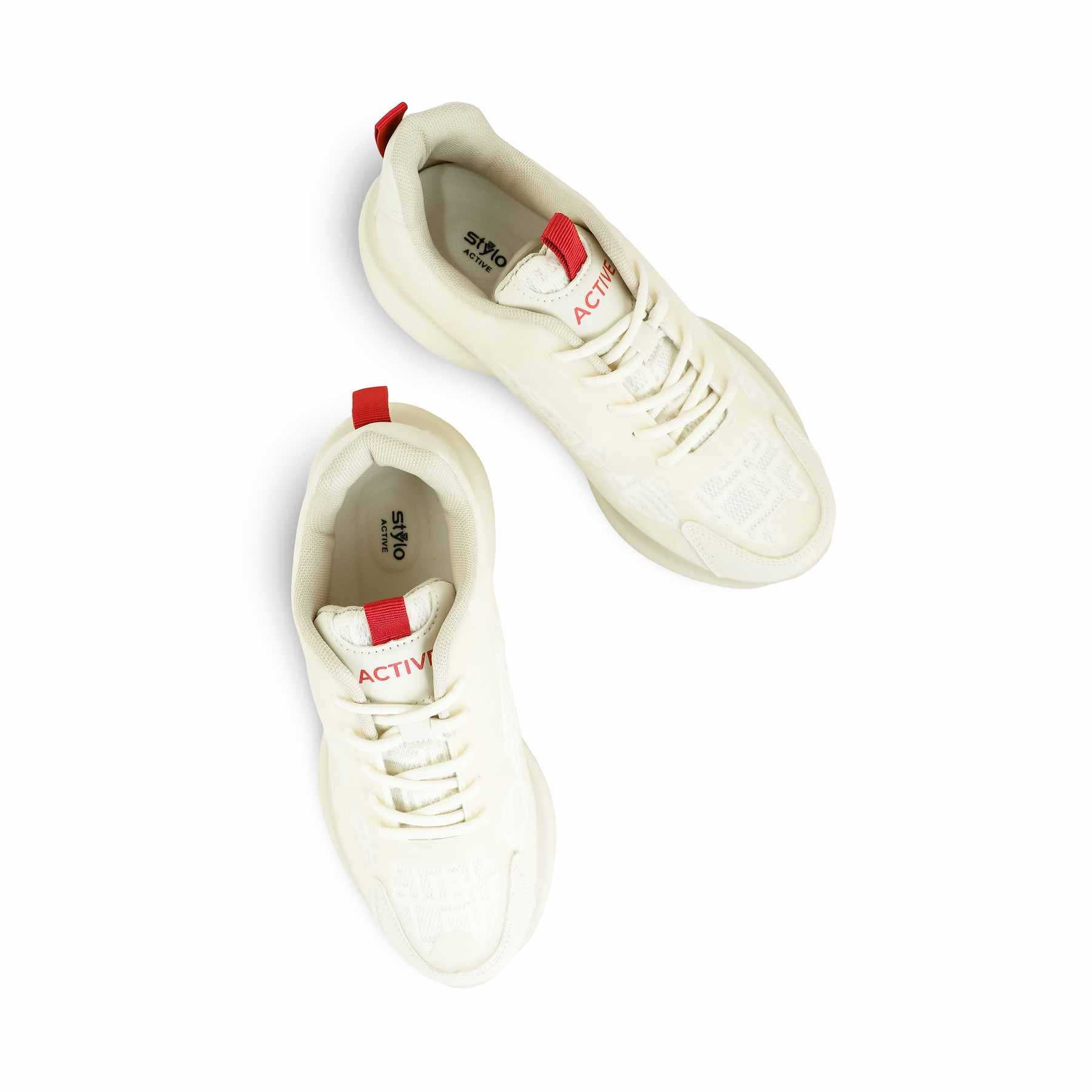 White Casual Sneaker For Women AT7347 - Image 5