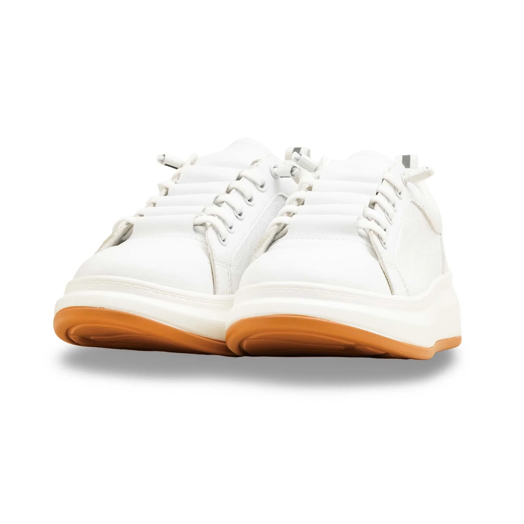 White Casual Sneaker For Women AT7444 - Image 3