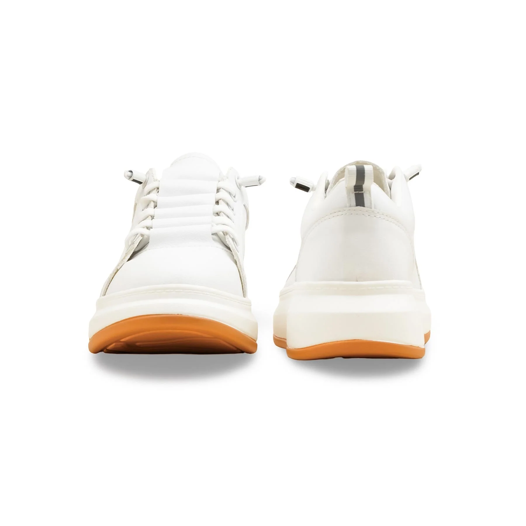 White Casual Sneaker For Women AT7444 - Image 4