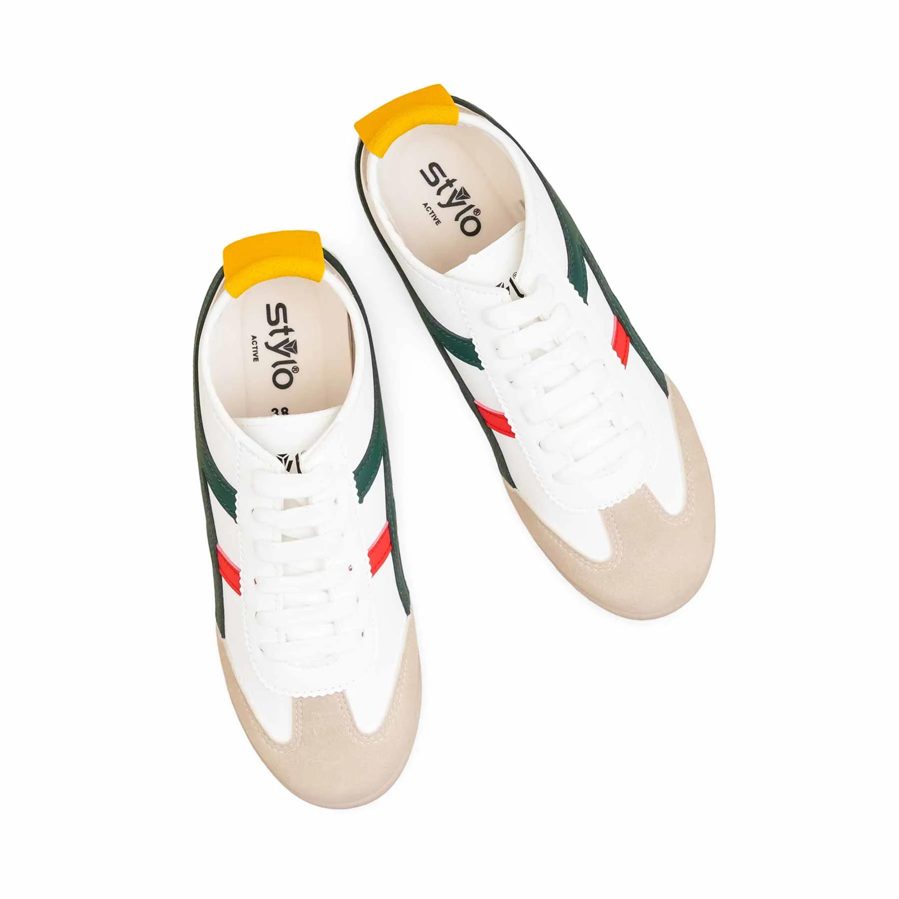 White Casual Sneaker For Women AT7454 - Image 5