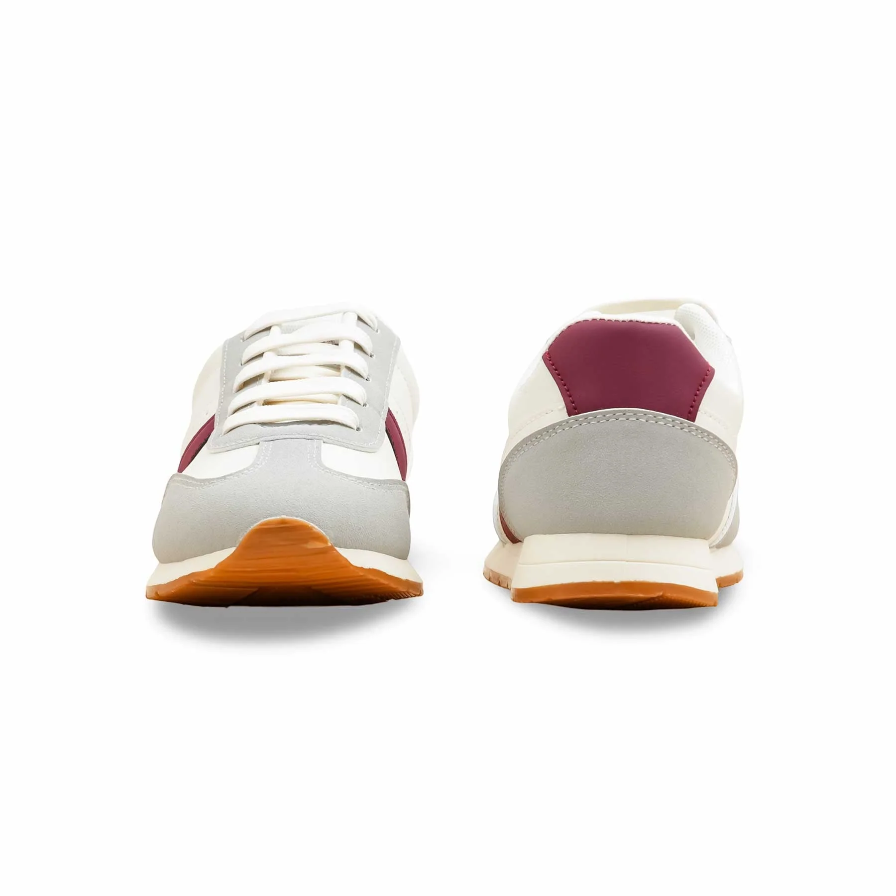 White Casual Sneaker For Women AT7457 - Image 4