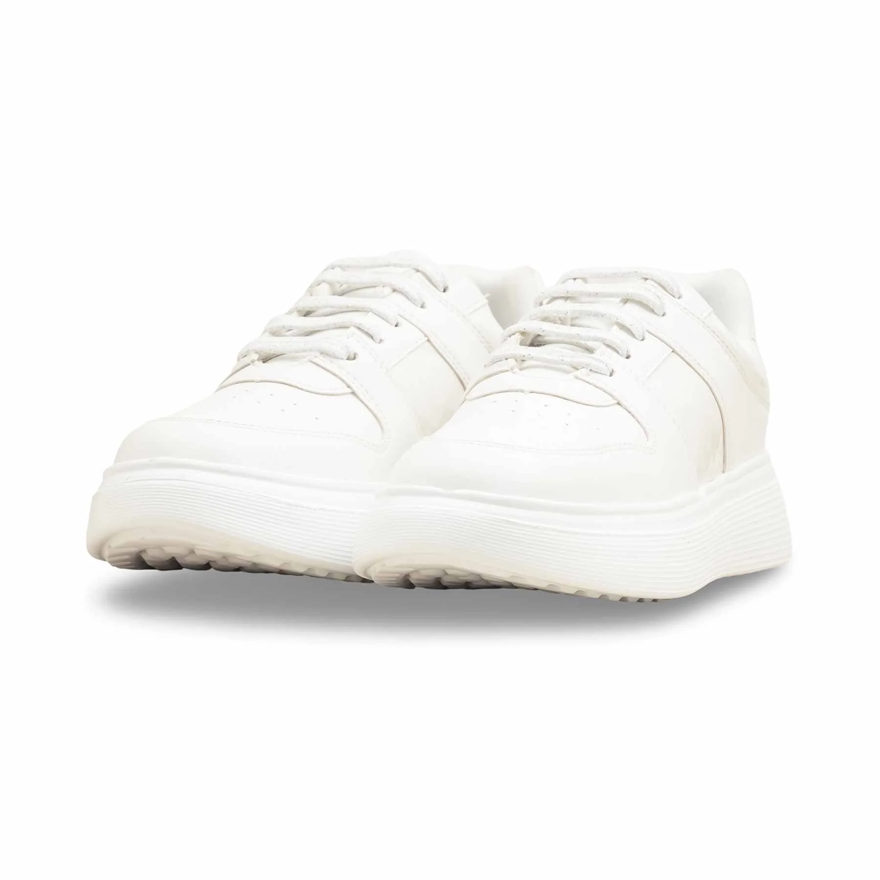 White Casual Sneaker For Women AT7498 - Image 3