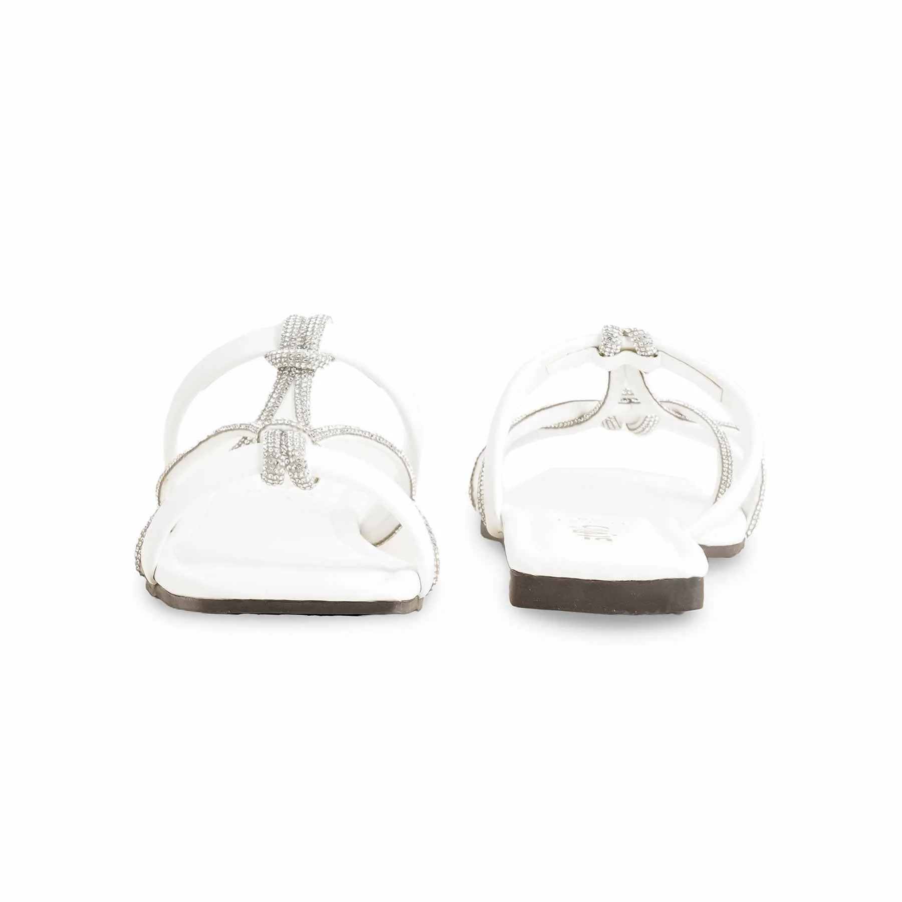 White Casual Women Slipper CL2024 - Image 4