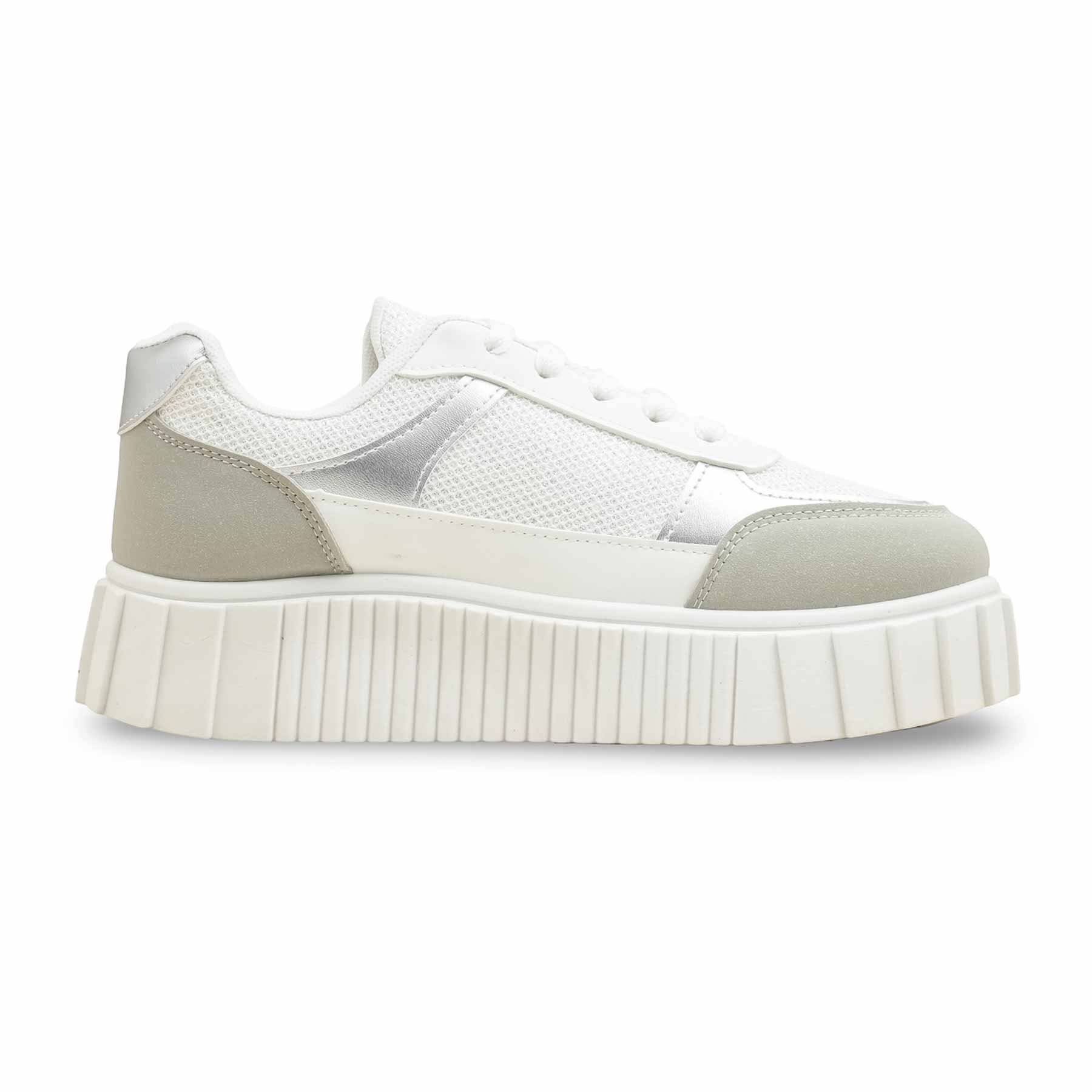 White Casual Women Sneaker AT7491 - Image 2