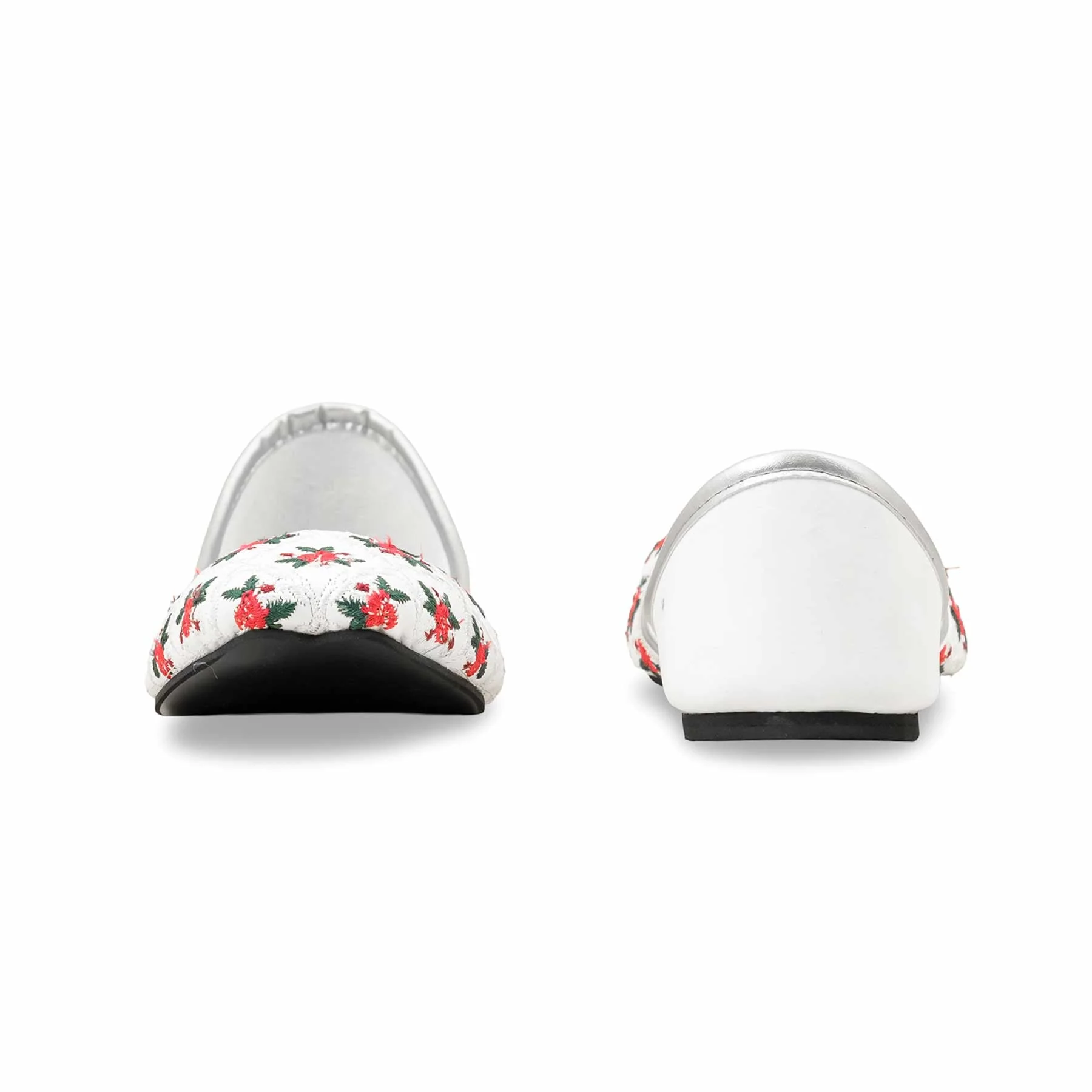 White Ethnic Khussa EC8520 - Image 4
