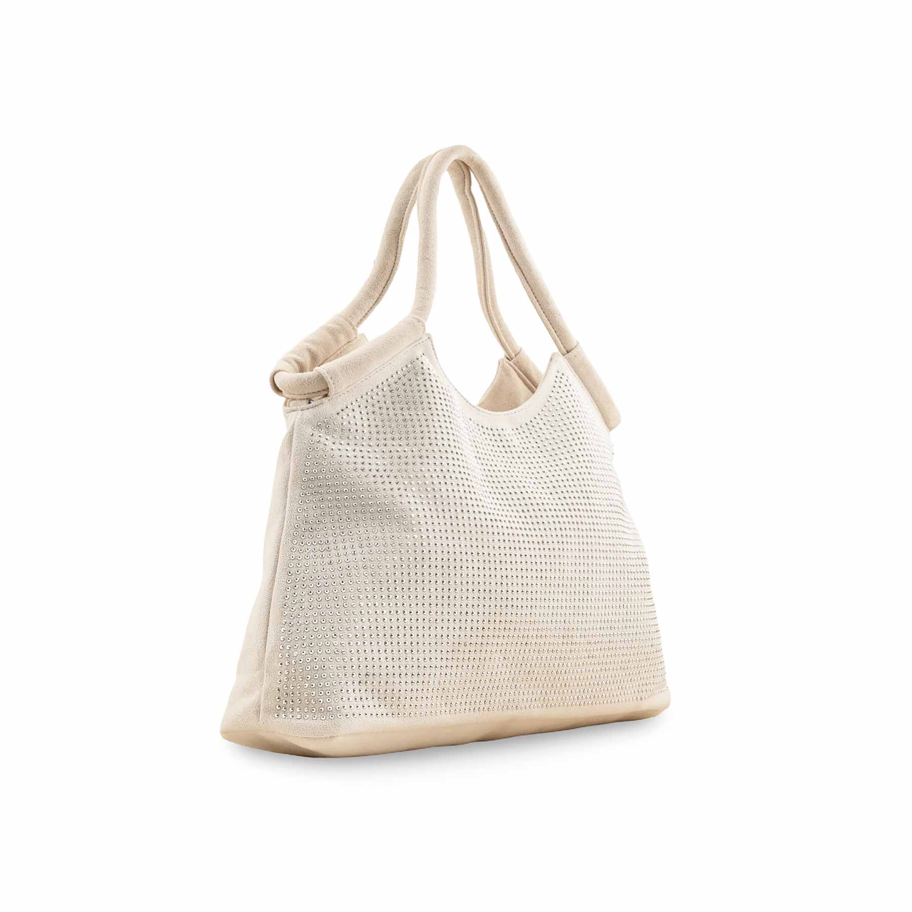 White Fancy Hand Bag P36206 - Image 3