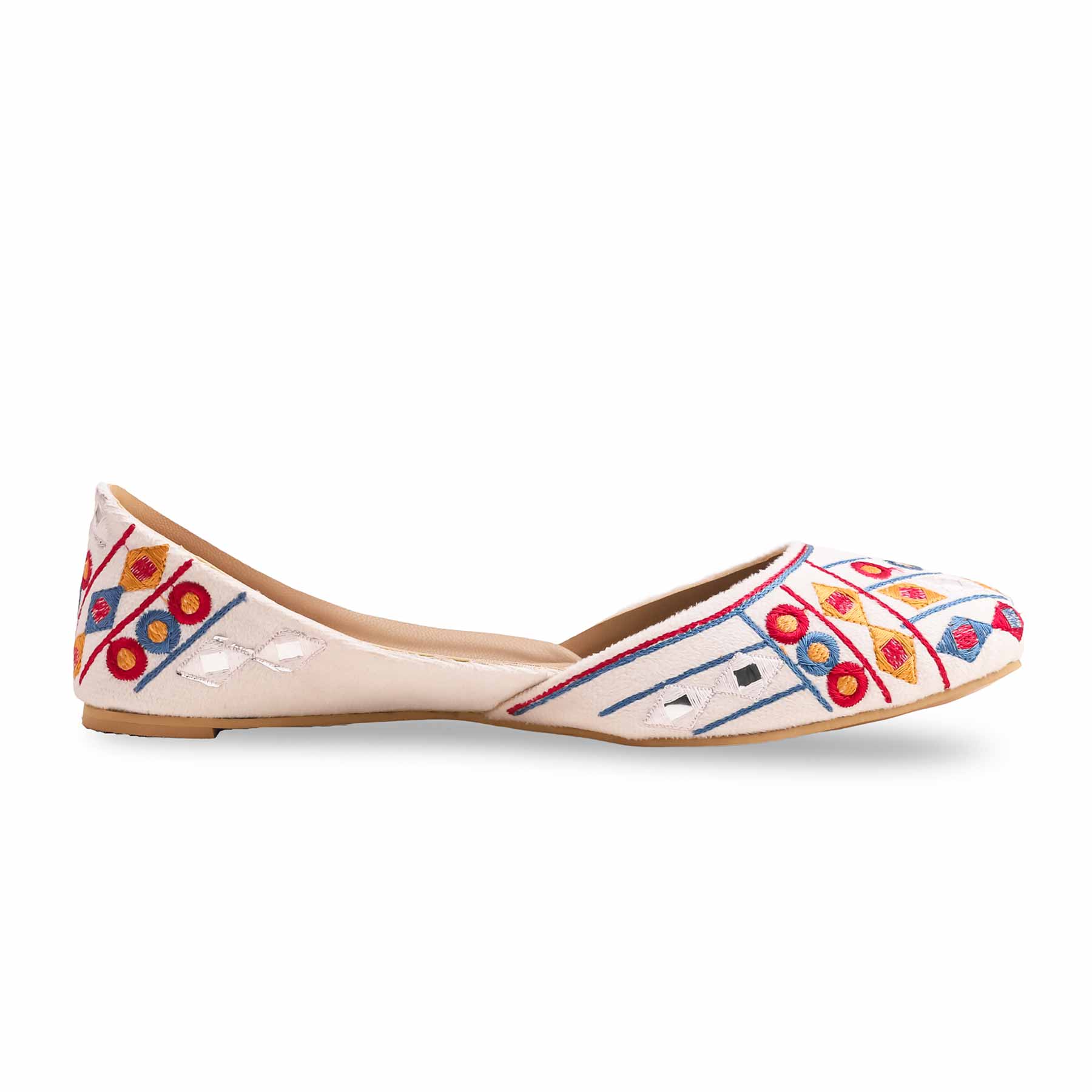 White Fancy Khussa EC8523 - Image 2