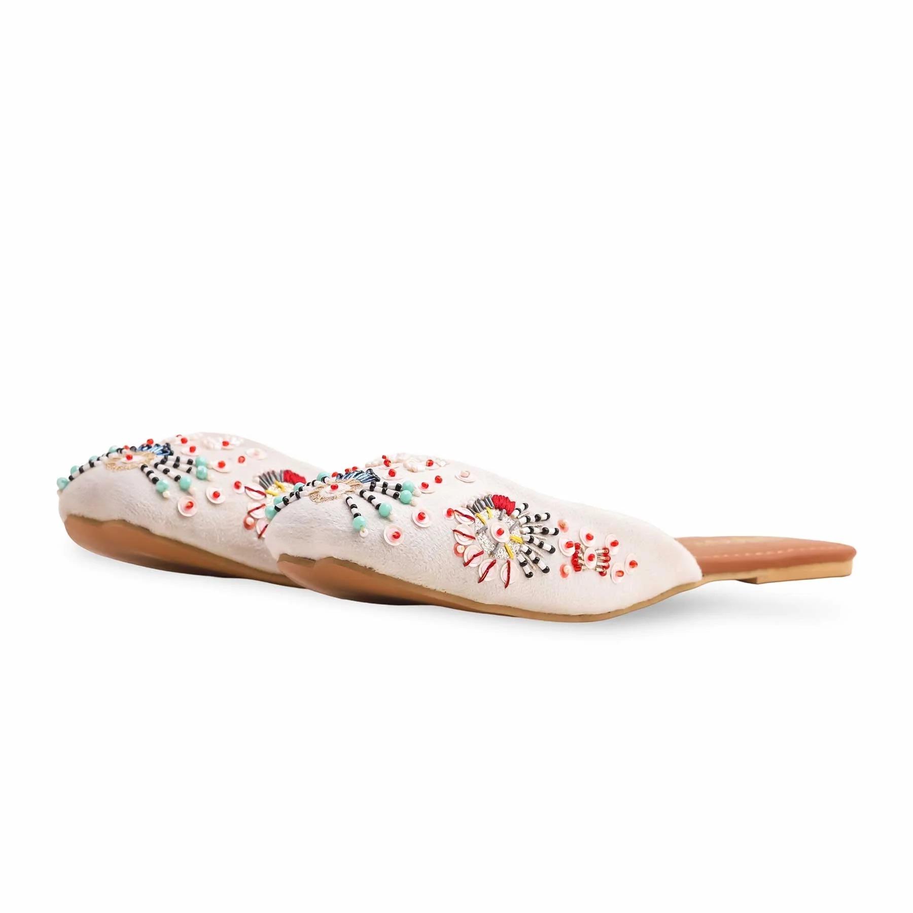 White Fancy Khussa EC8542 - Image 3