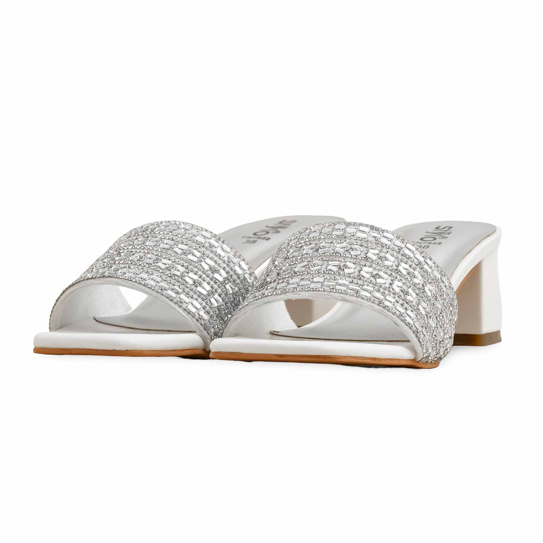 White Fancy Slipper FN7922 - Image 3