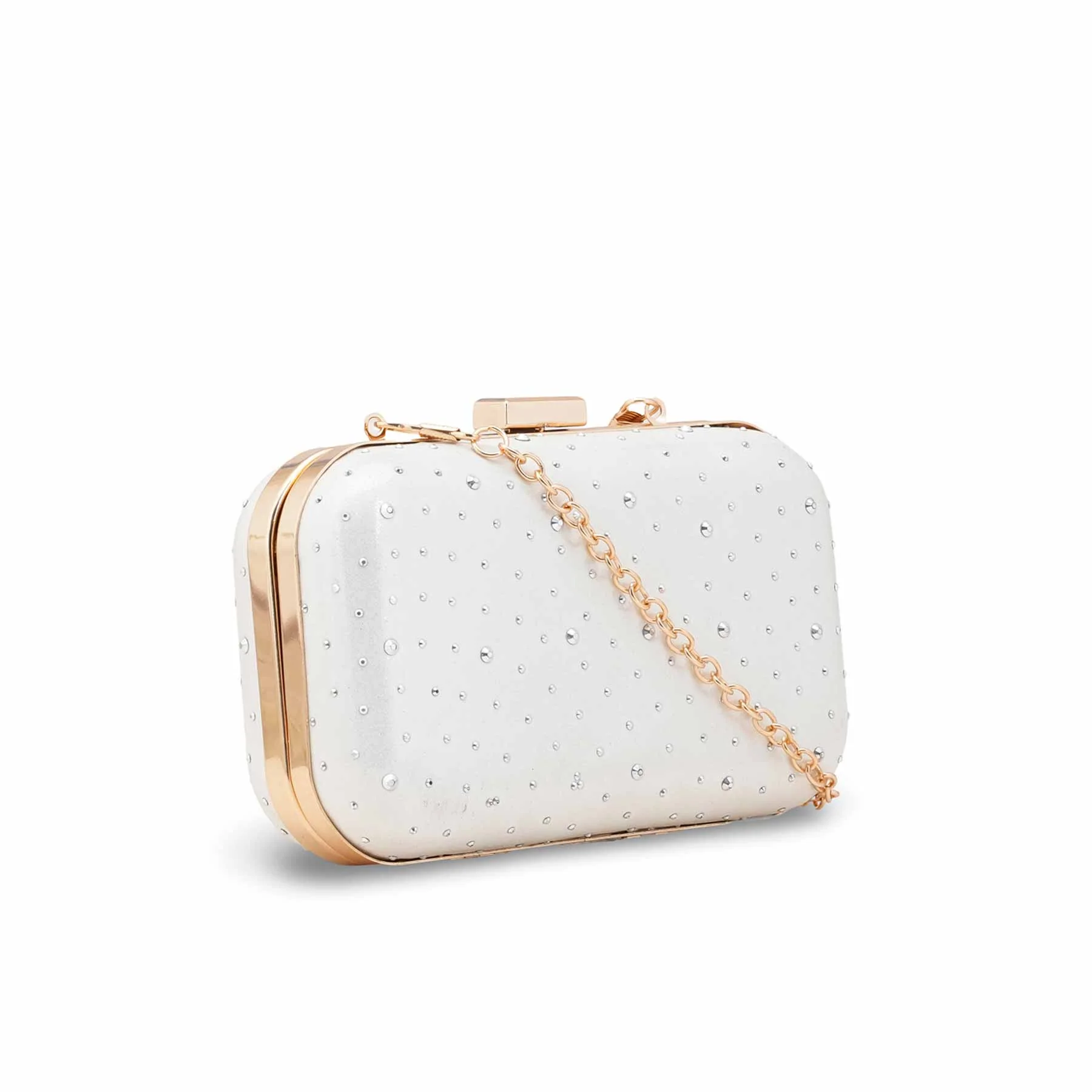 White Formal Clutch For Ladies P15700 - Image 3