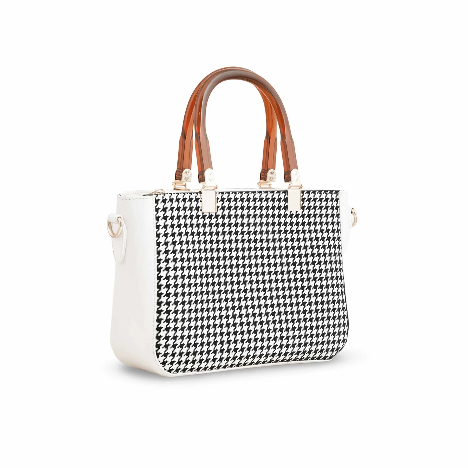 White Formal Hand Bag For Women P55647 - Image 5