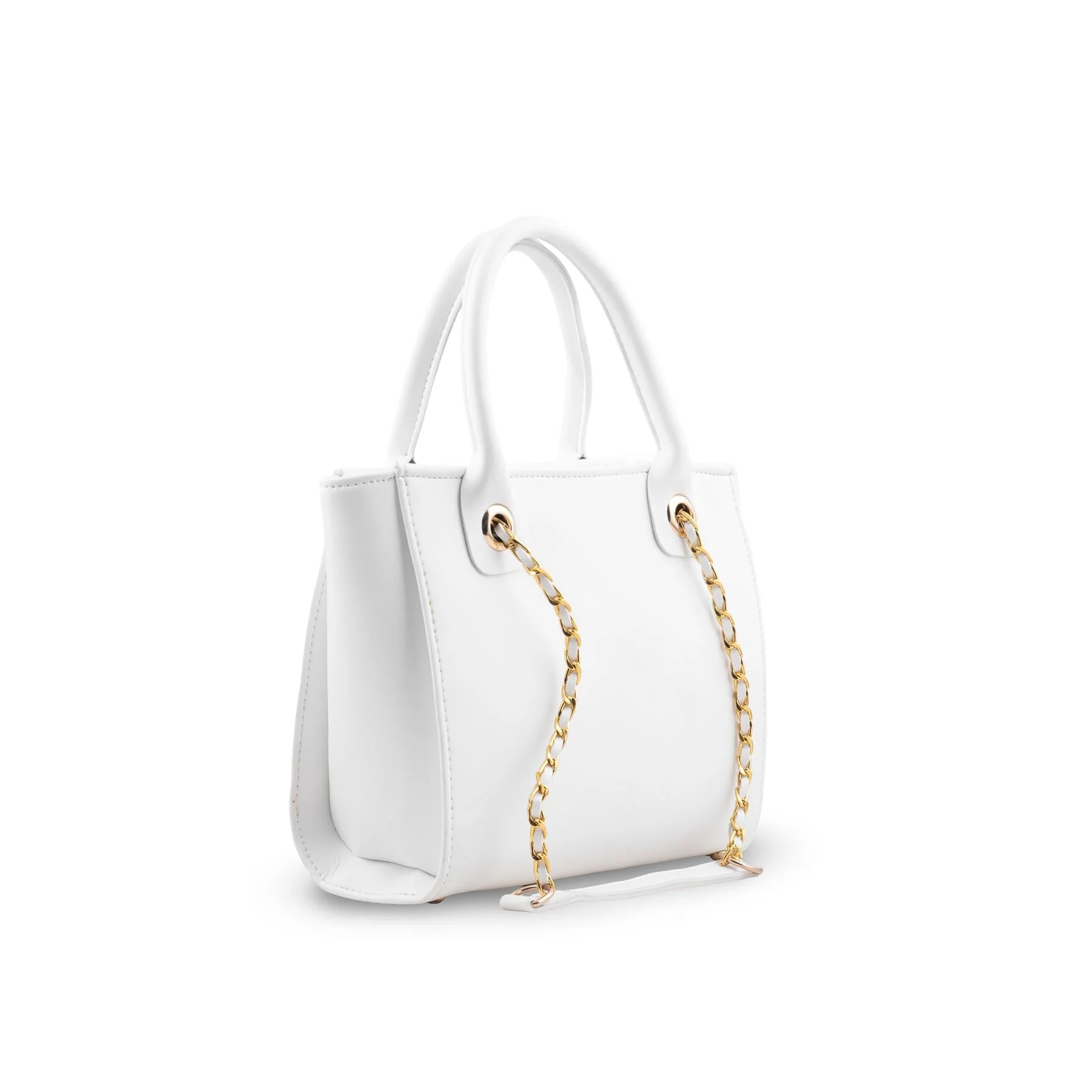 White Formal Hand Bag For Women P56254 - Image 3