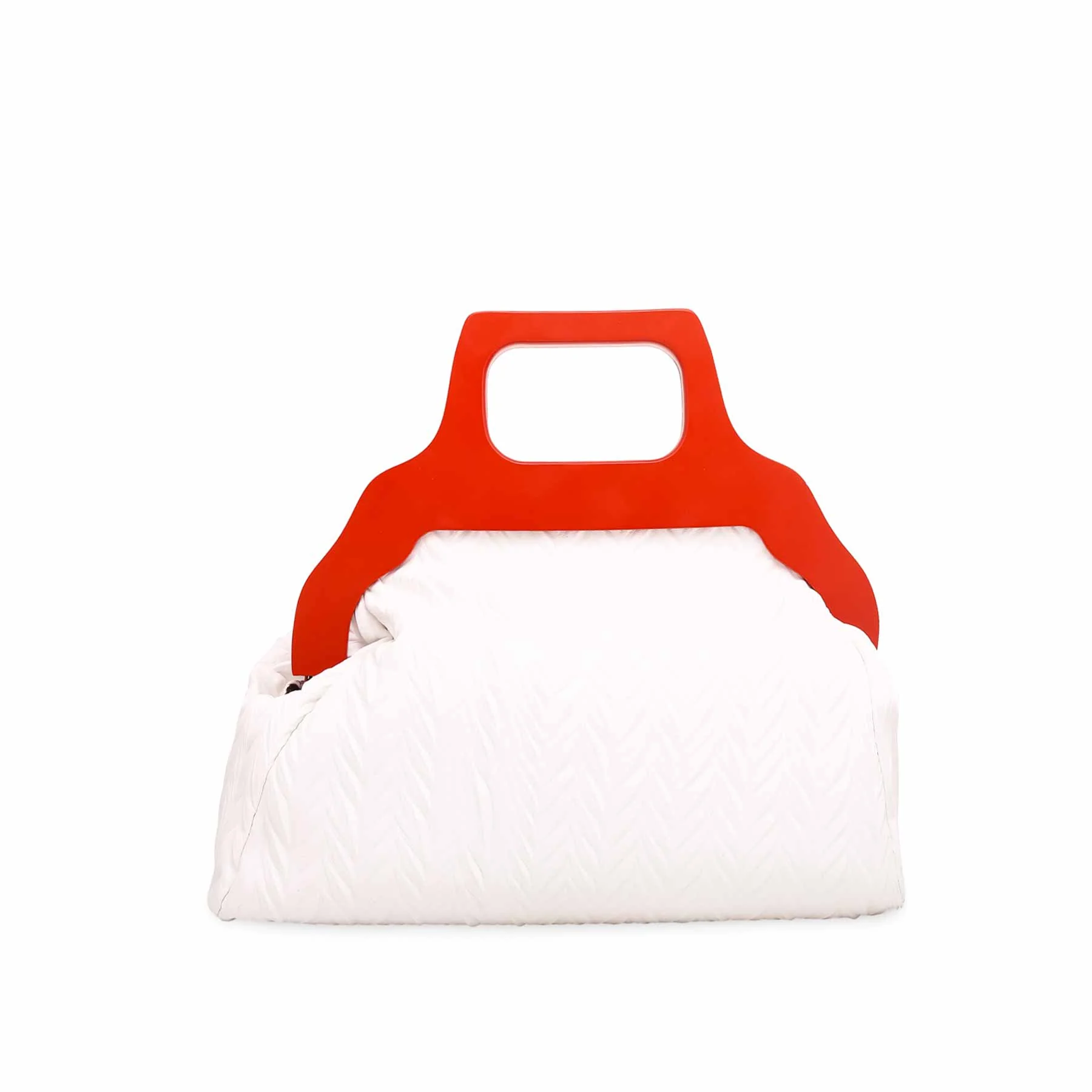 White Formal Hand Bag P36063 - Image 3