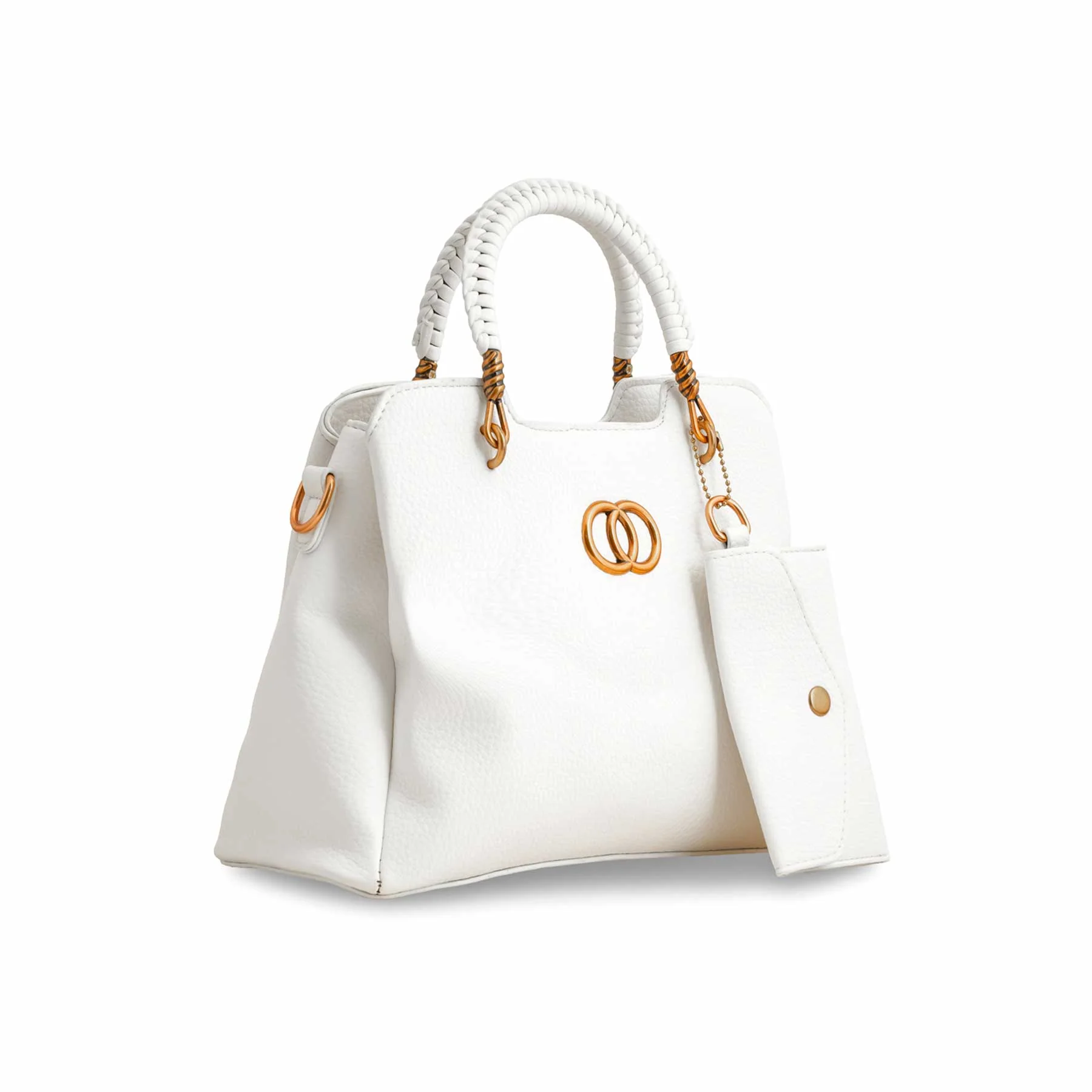 White Formal Hand Bag P36160 - Image 2