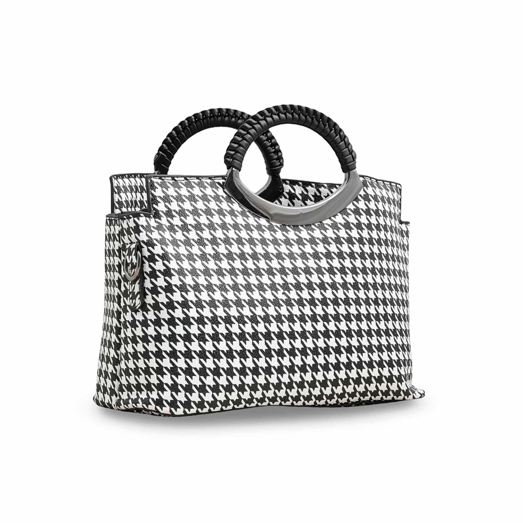 White Formal Hand Bag P36170 - Image 3