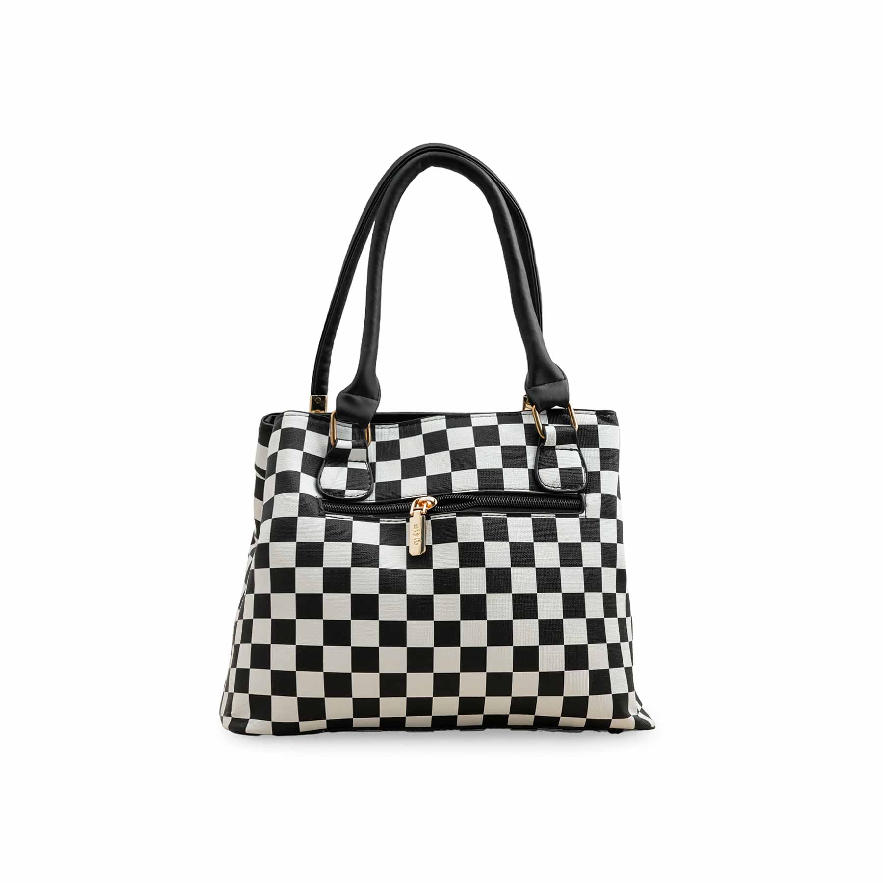 White Formal Hand Bag P36174 - Image 3