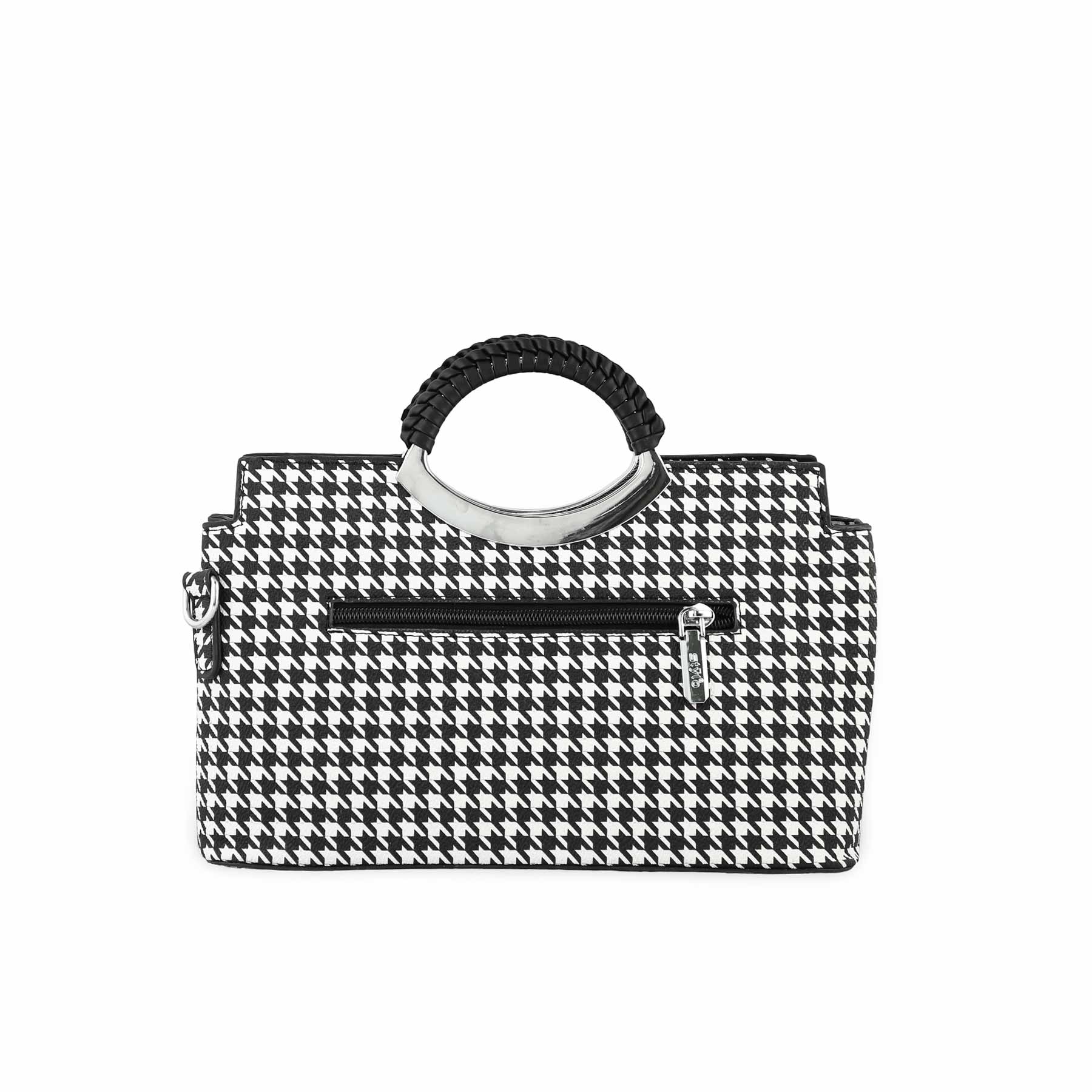 White Formal Hand Bag P36188 - Image 4
