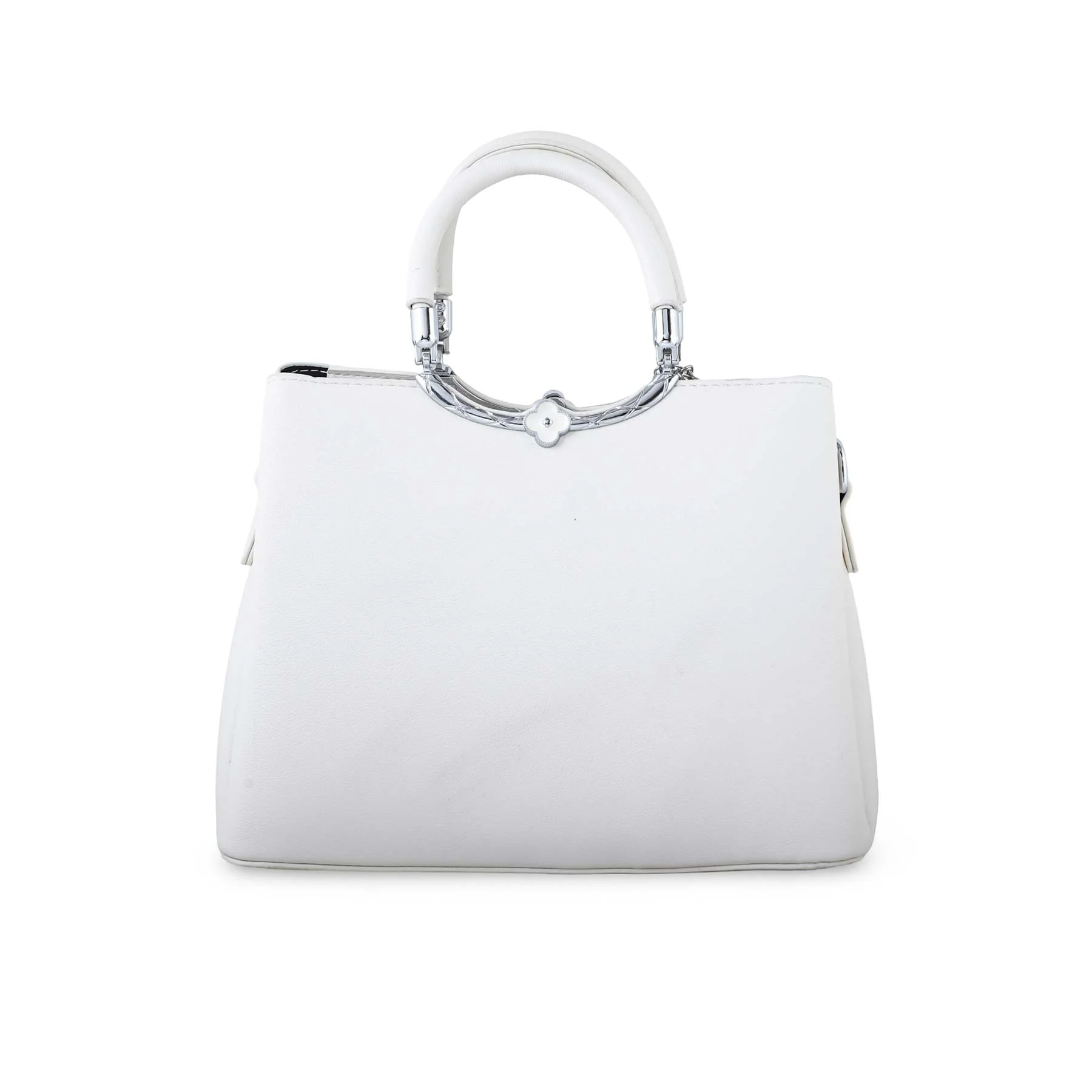 White Formal Hand Bag P36257 - Image 4