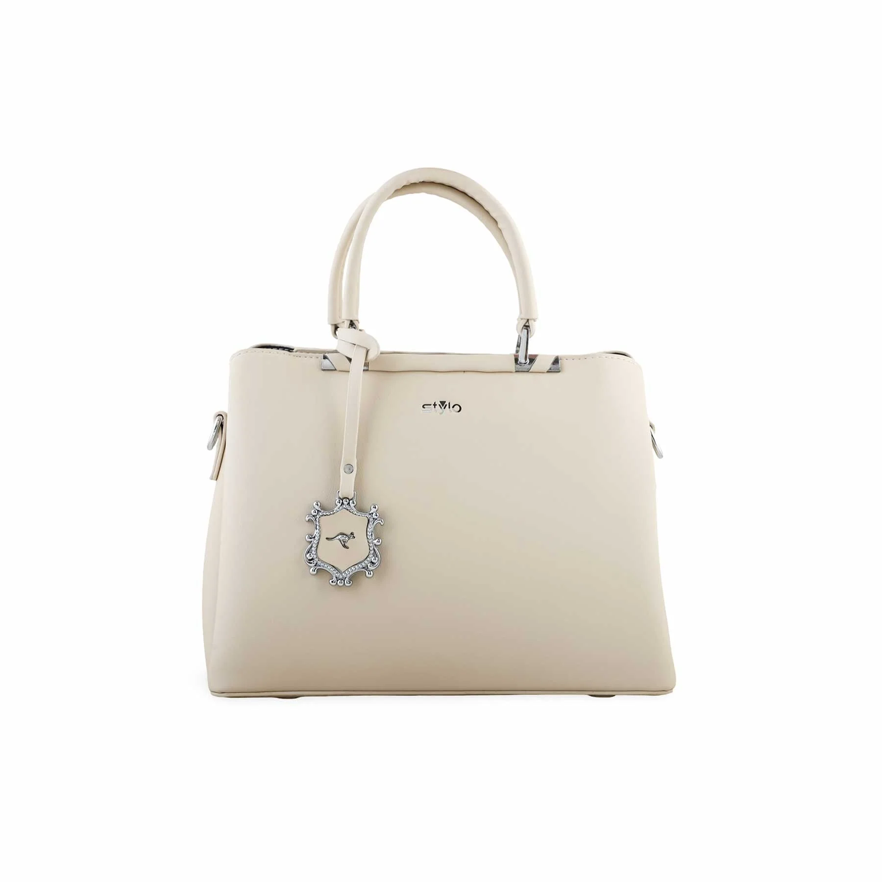 White Formal Hand Bag P36259 - Image 2