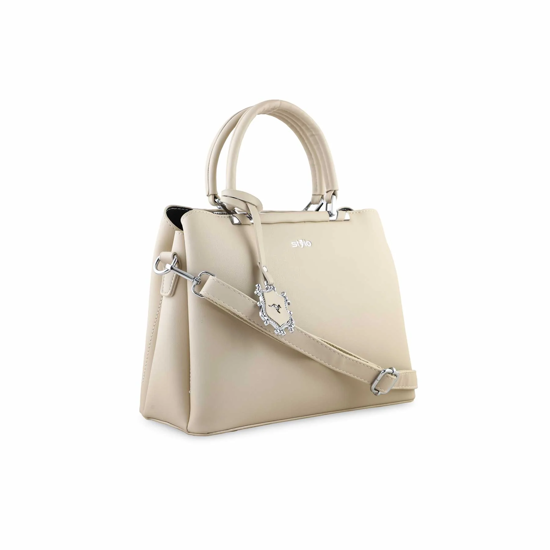 White Formal Hand Bag P36259 - Image 3