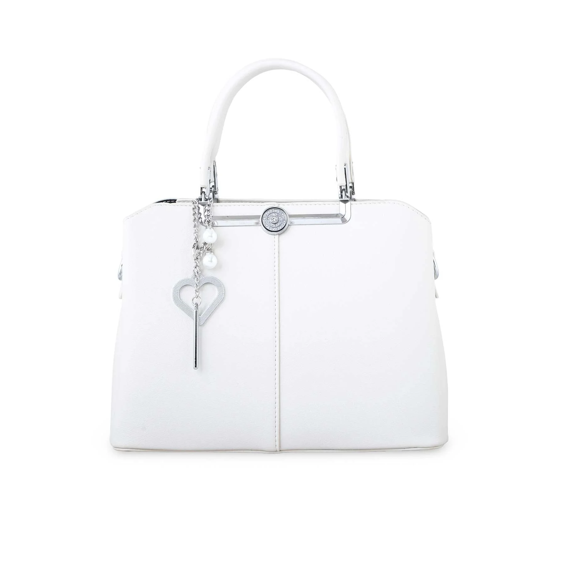 White Formal Hand Bag P36261 - Image 2