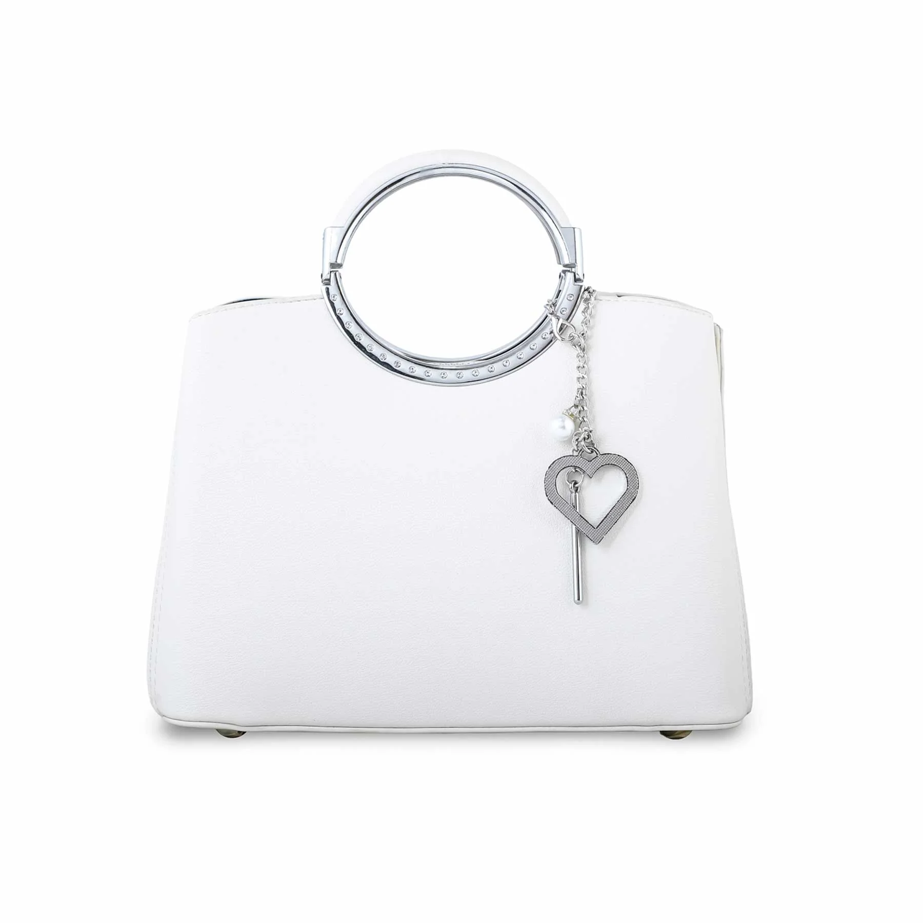 White Formal Hand Bag P36265 - Image 2