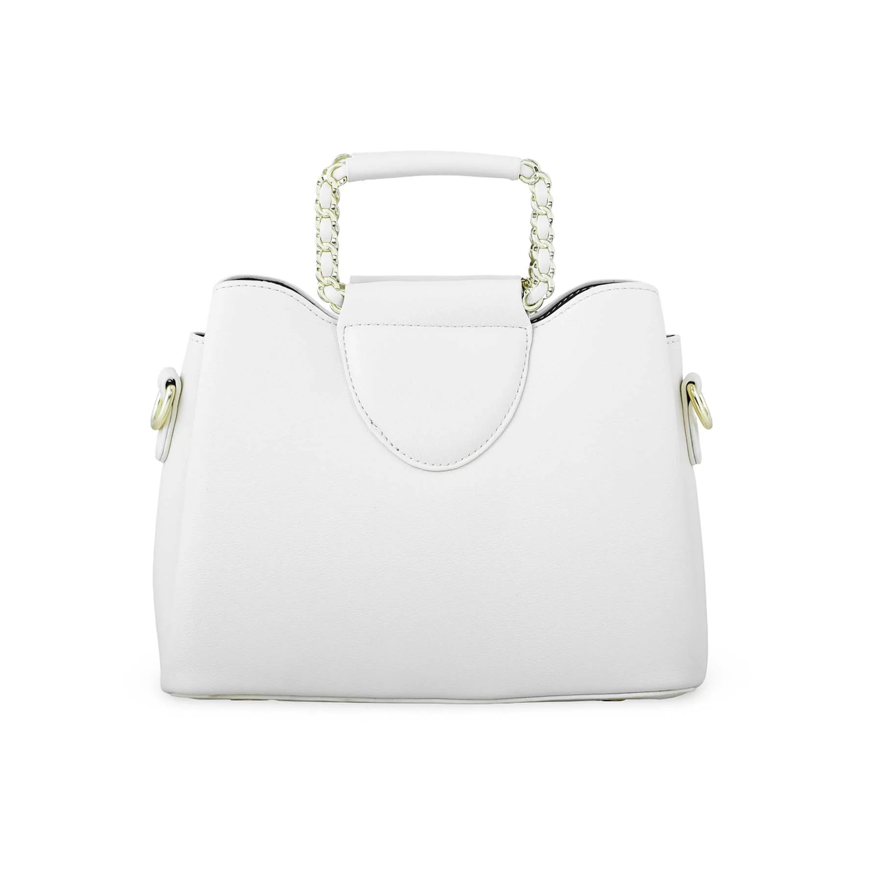 White Formal Hand Bag P36266 - Image 4