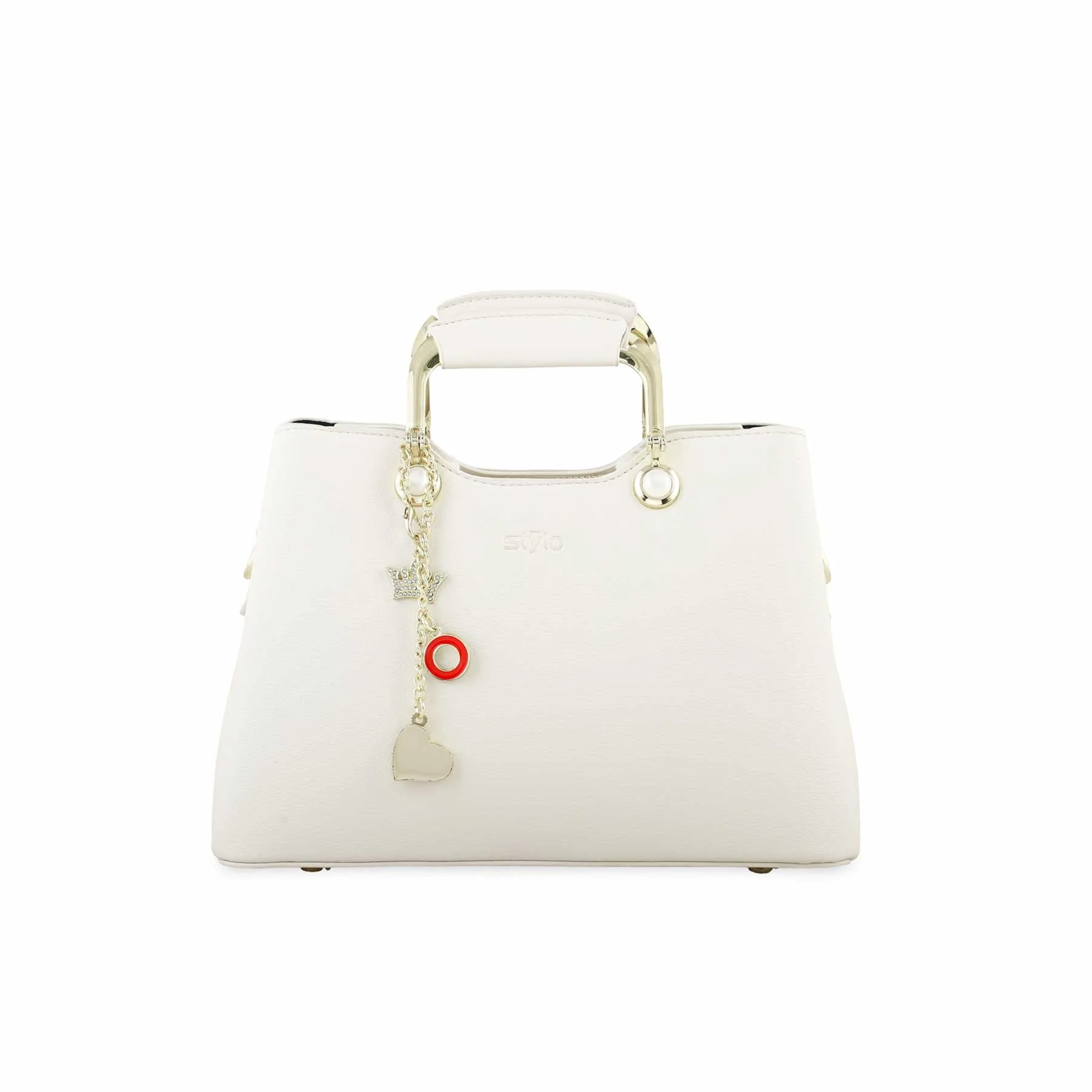 White Formal Hand Bag P36268 - Image 2