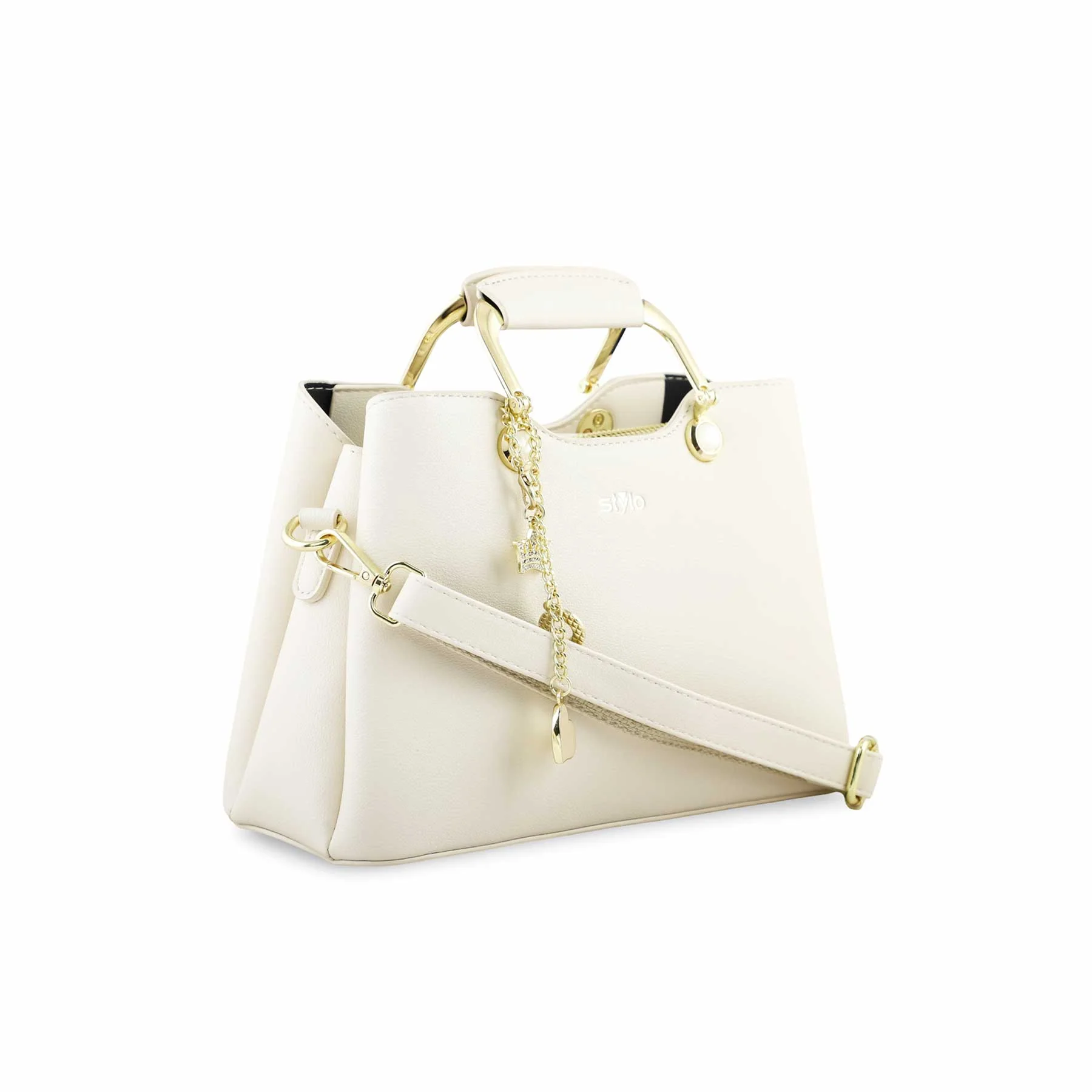 White Formal Hand Bag P36268 - Image 3