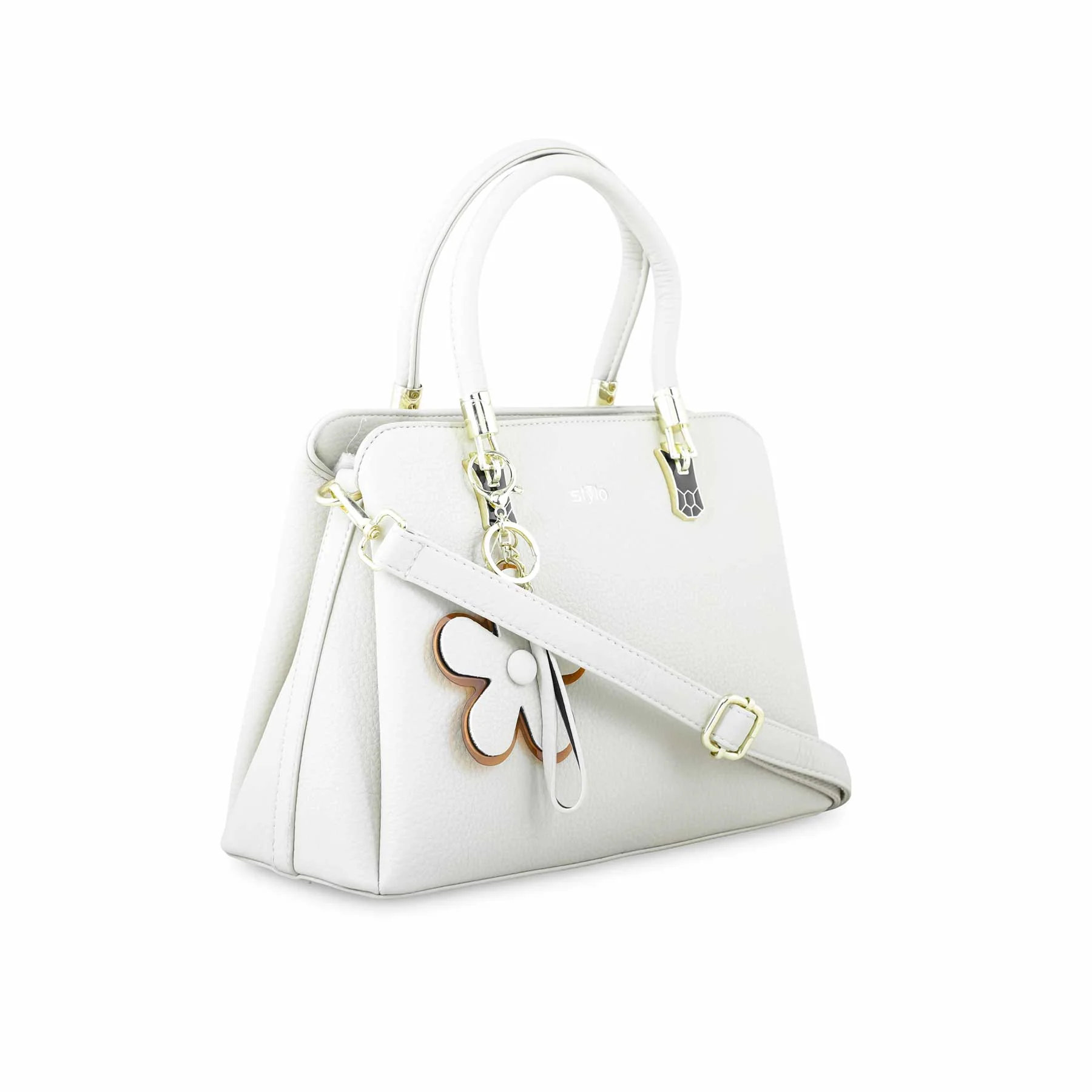 White Formal Hand Bag P36271 - Image 2