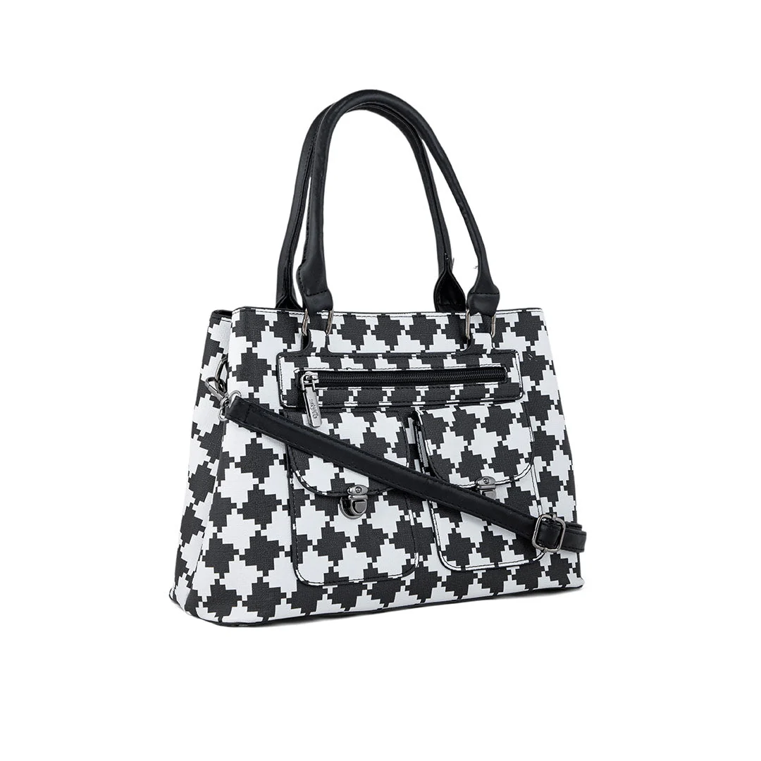 White Formal Hand Bag P36276 - Image 2