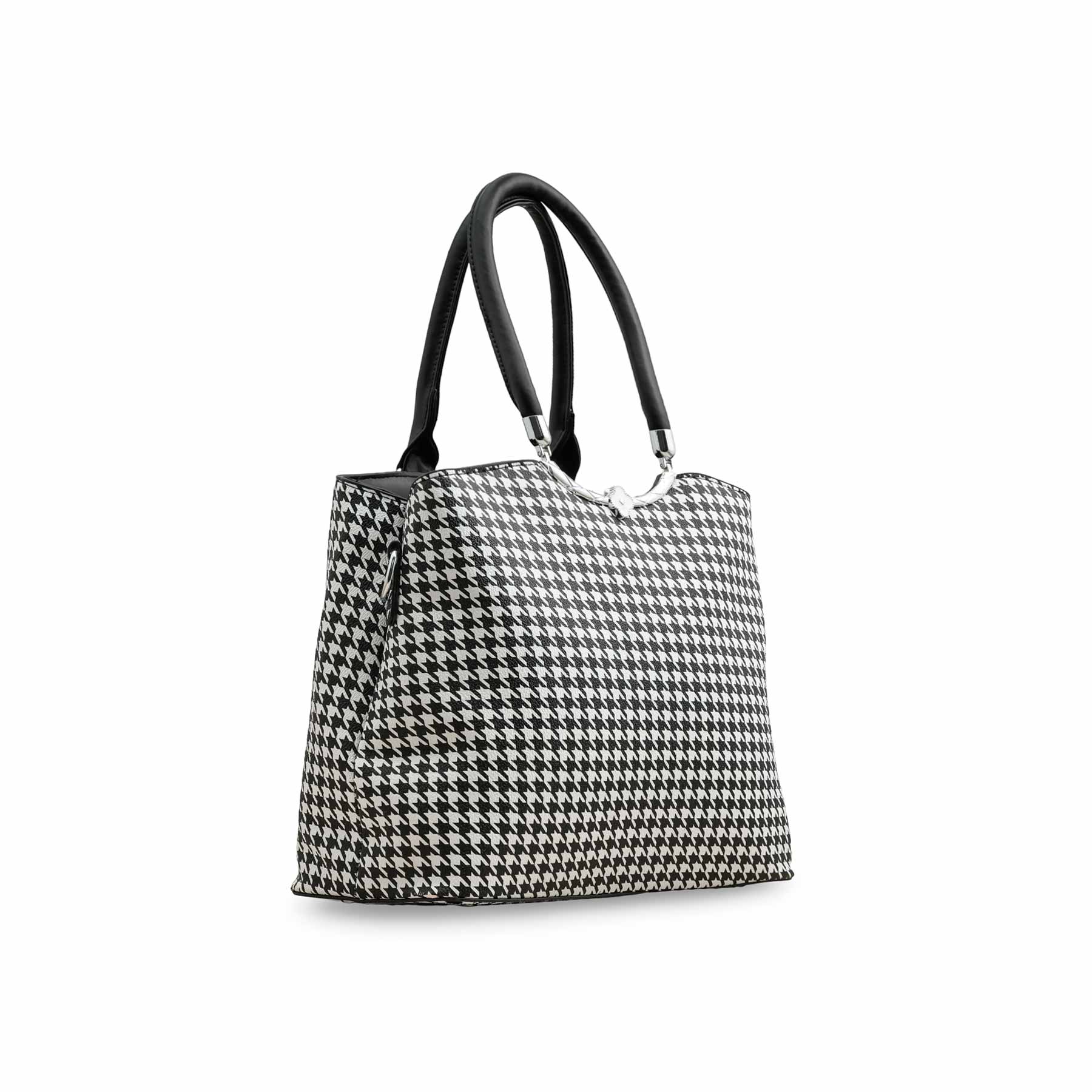 White Formal Hand Bag P36282 - Image 2