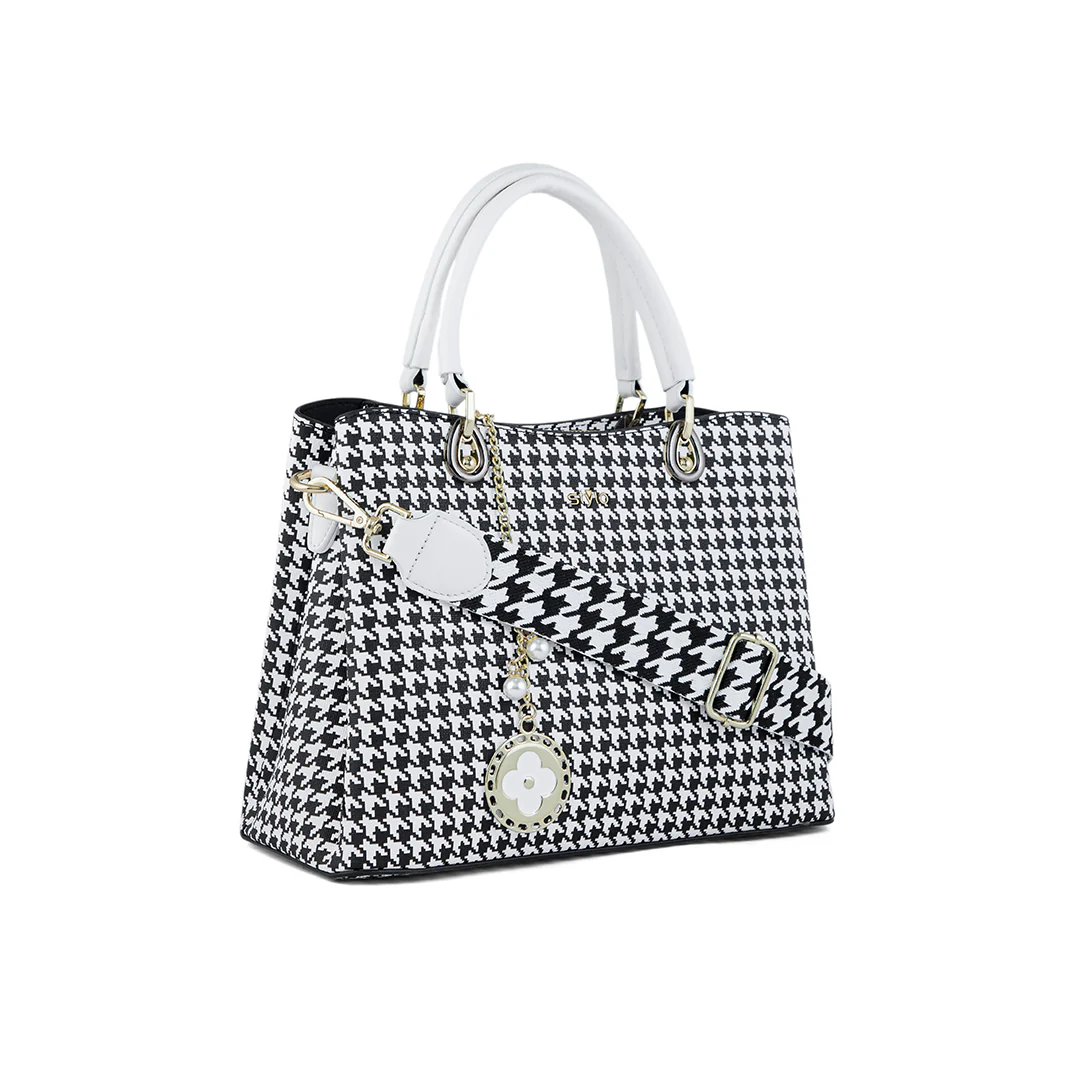 White Formal Hand Bag P36285 - Image 3