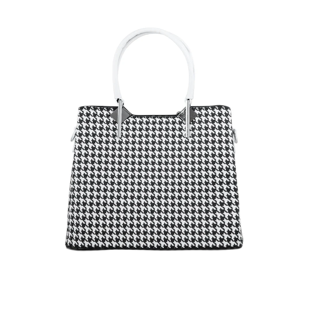 White Formal Hand Bag P36288 - Image 4