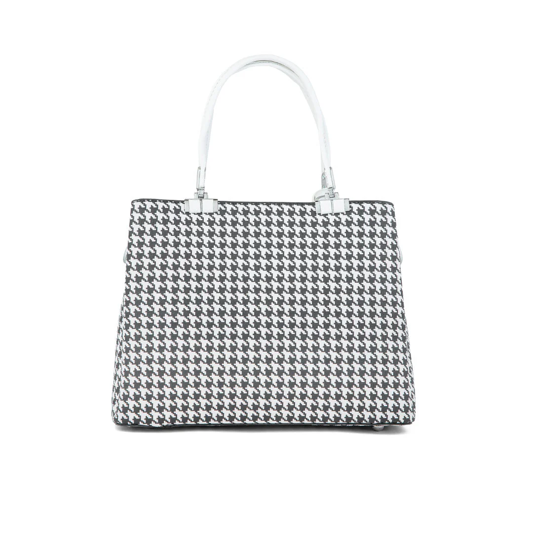 White Formal Hand Bag P36289 - Image 4