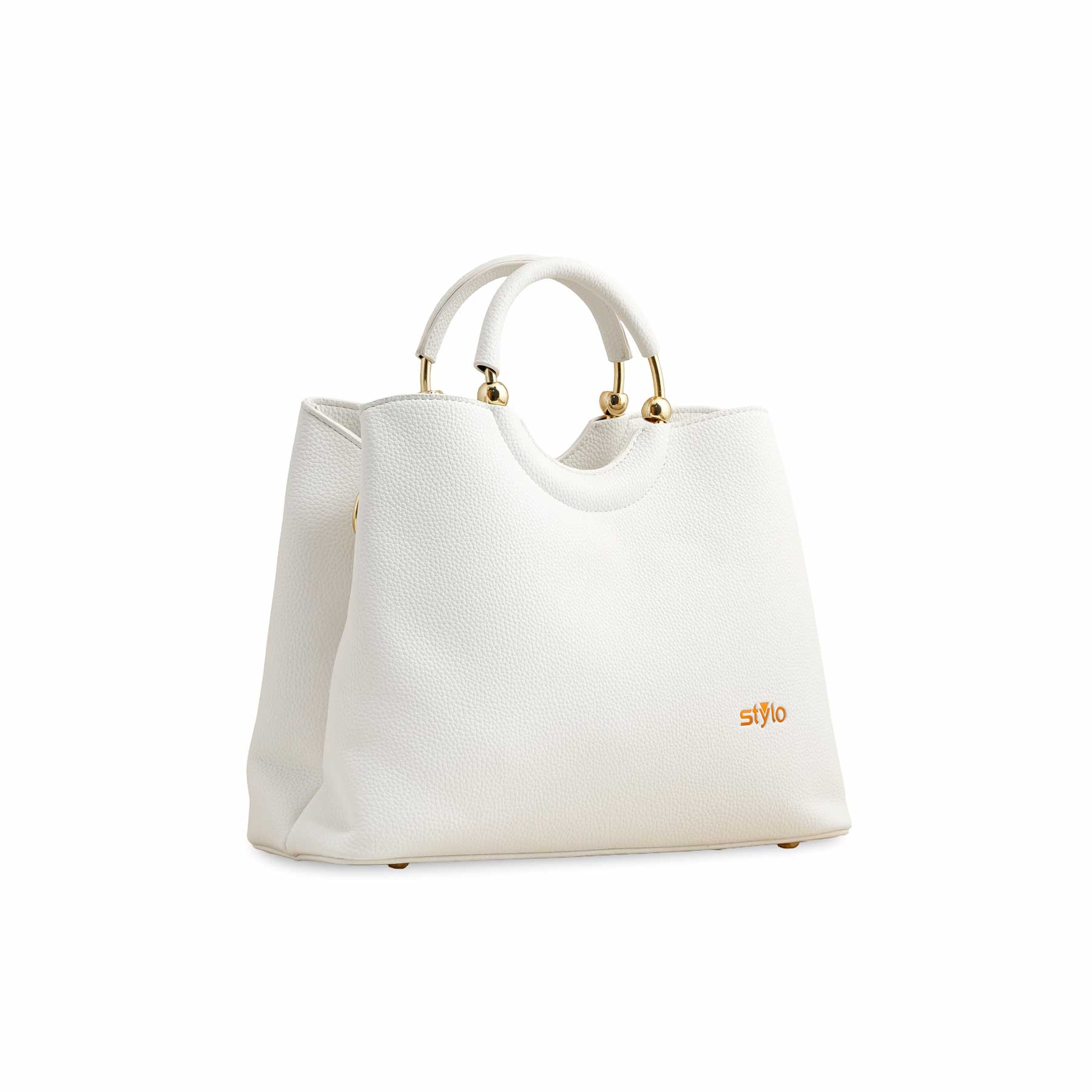 White Formal Hand Bag P36385 - Image 3