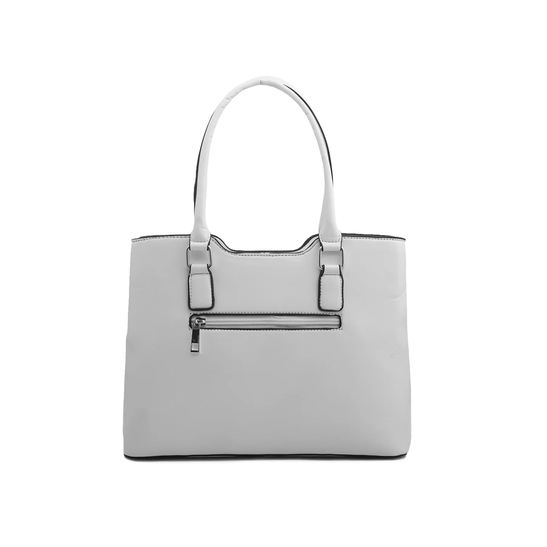 White Formal Hand Bag P54576 - Image 3
