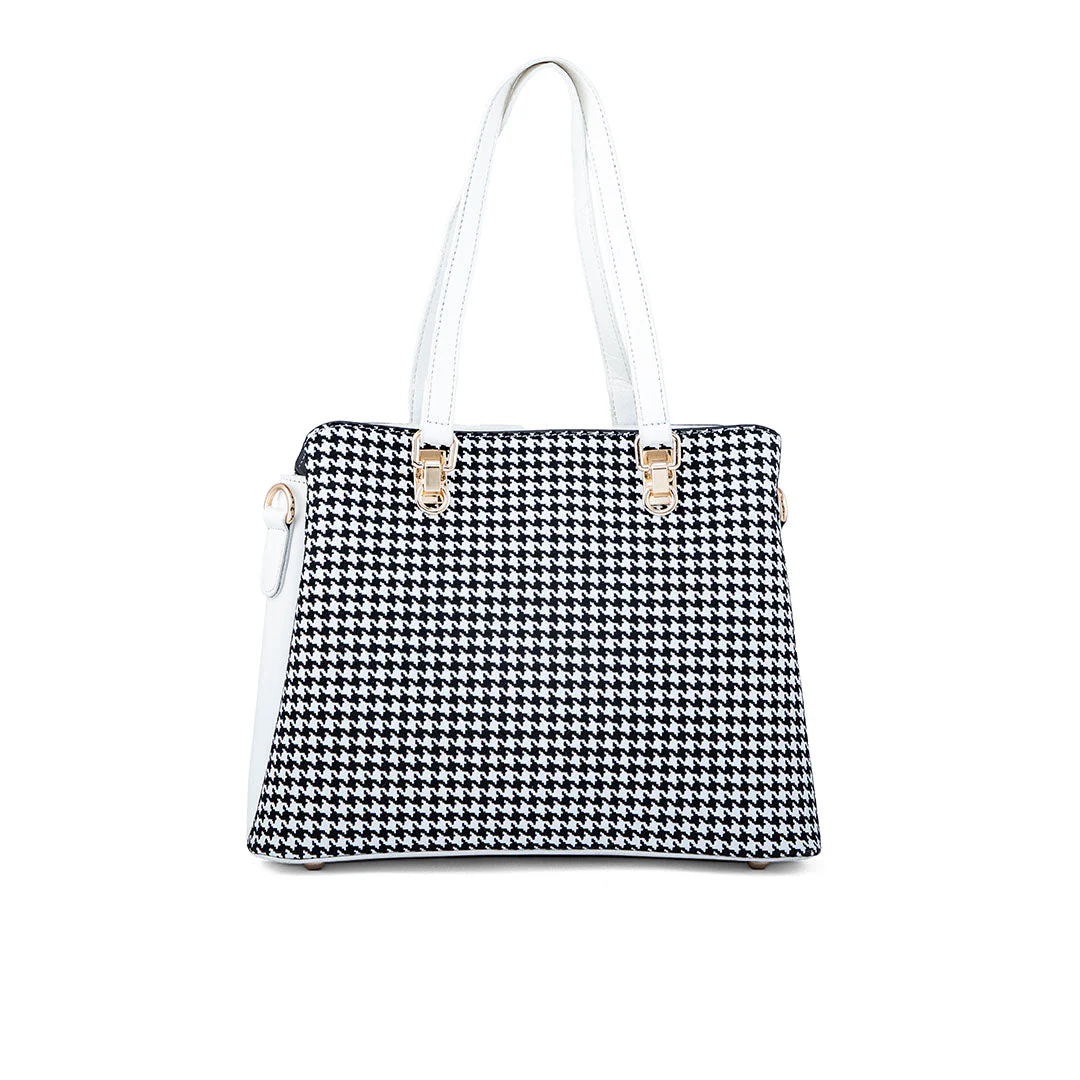 White Formal Hand Bag P55651 - Image 3