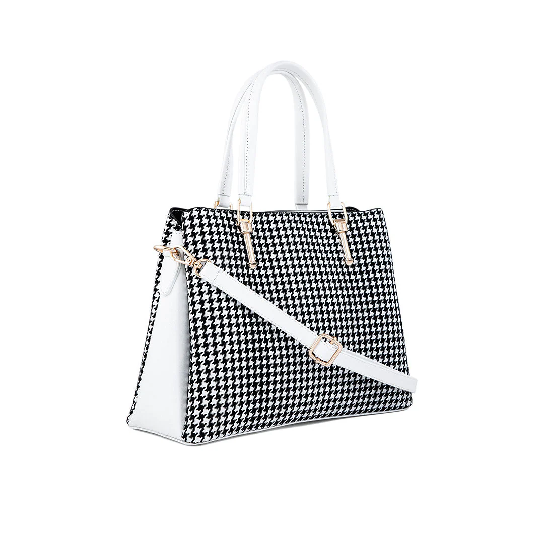 White Formal Hand Bag P55654 - Image 3