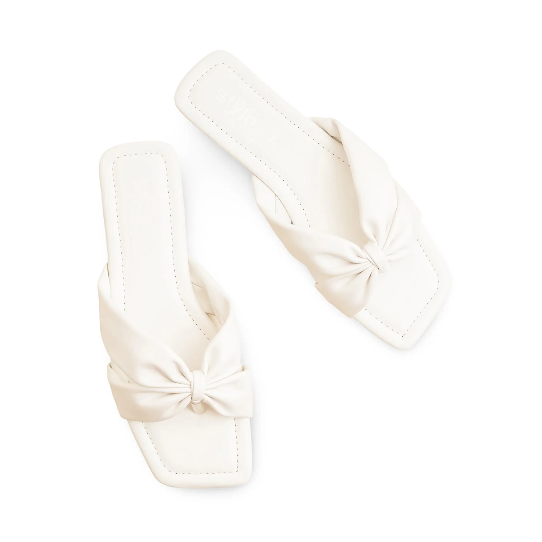 White Formal Ladies Chappal FR0554 - Image 5